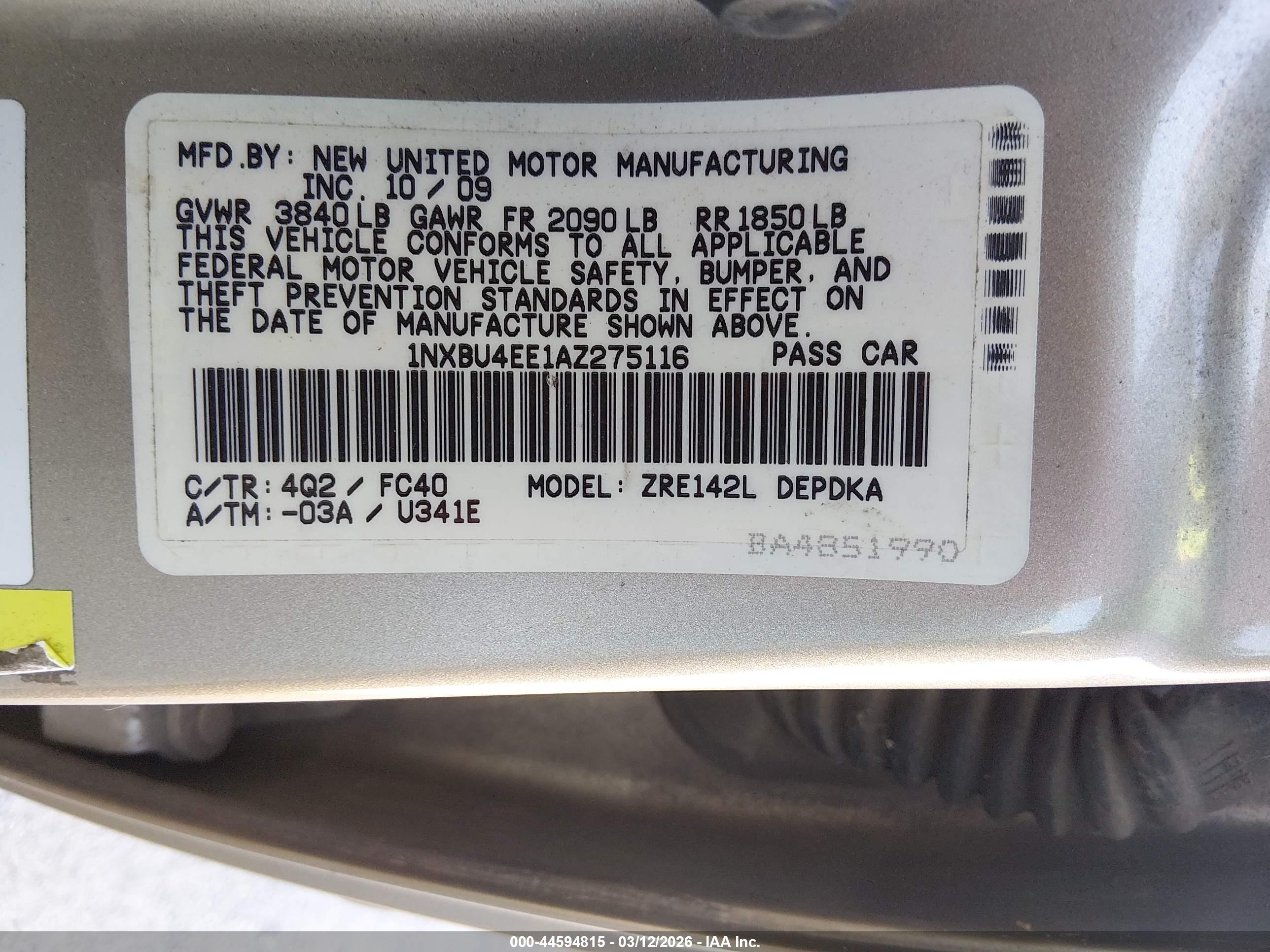 TOYOTA COROLLA image 9
