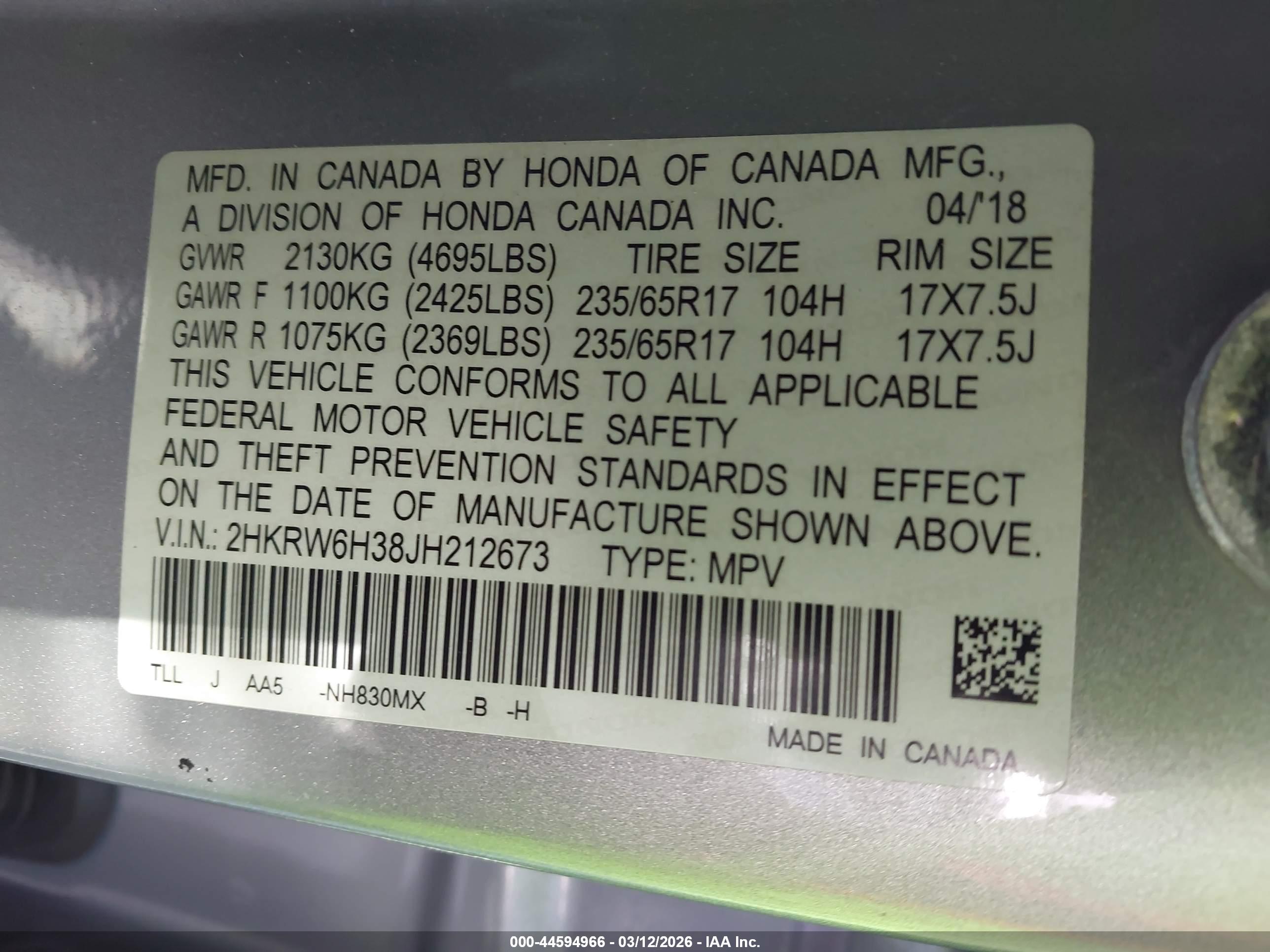 HONDA CR-V image 9