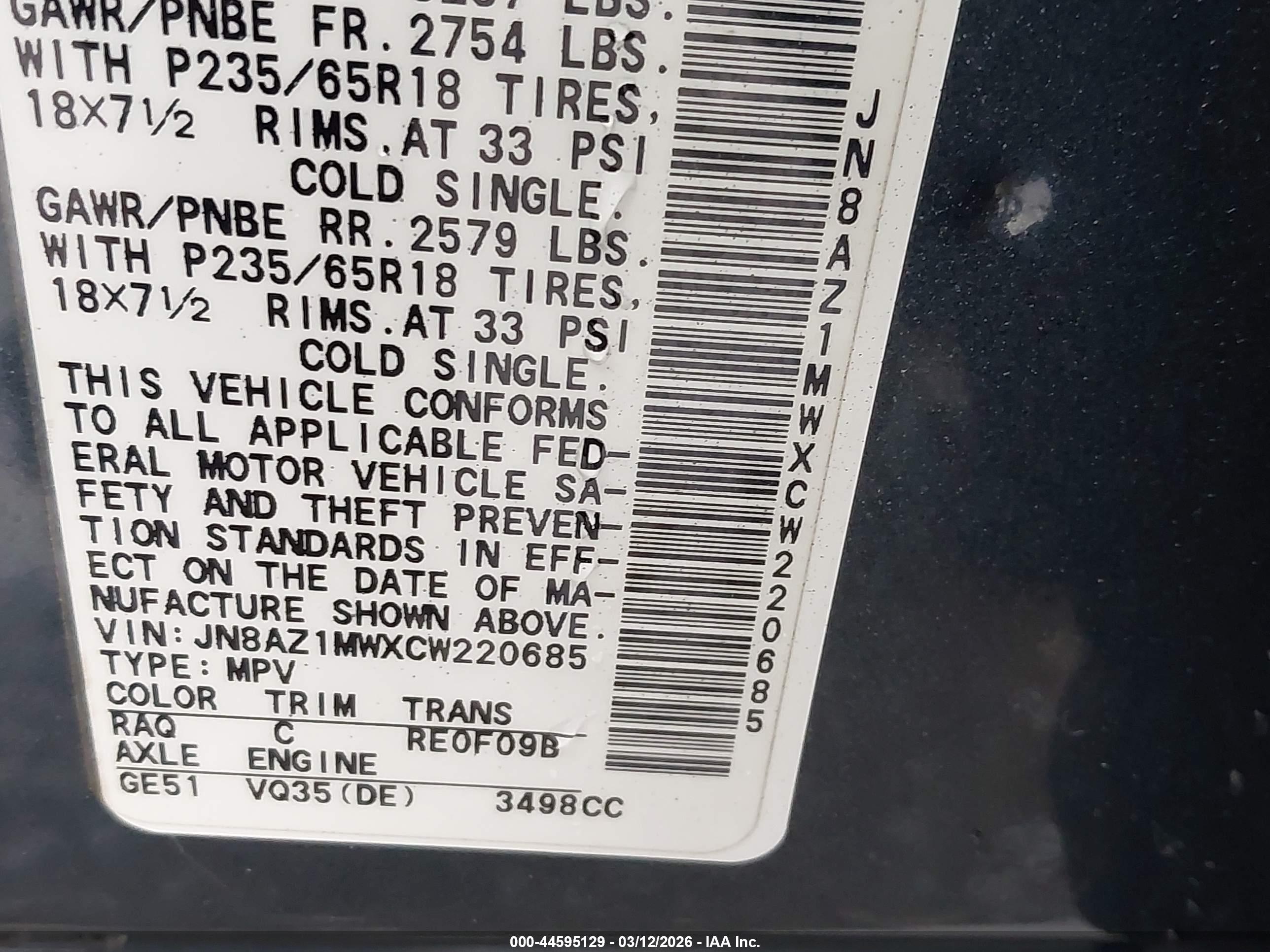 NISSAN MURANO image 9