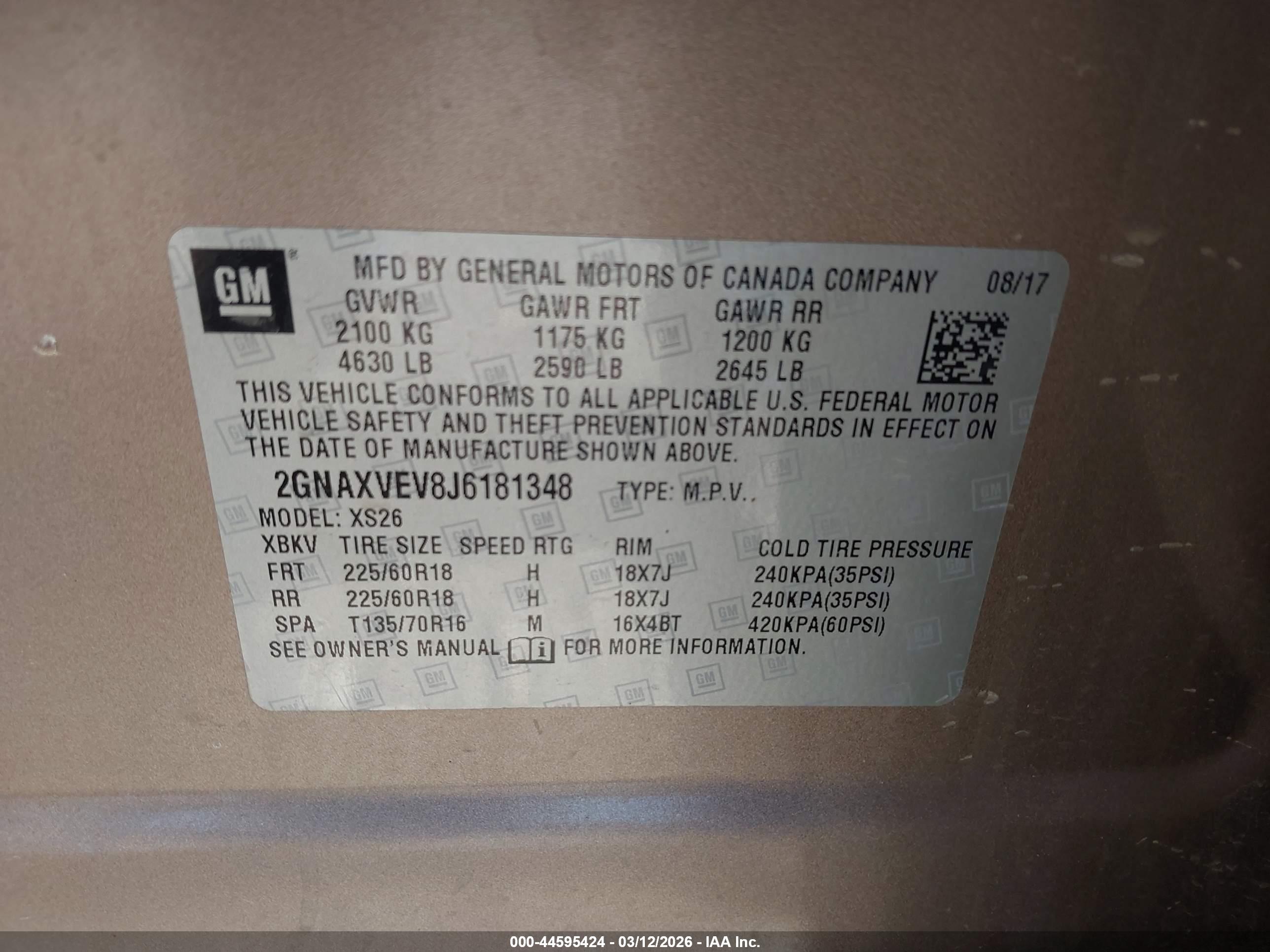CHEVROLET EQUINOX image 9