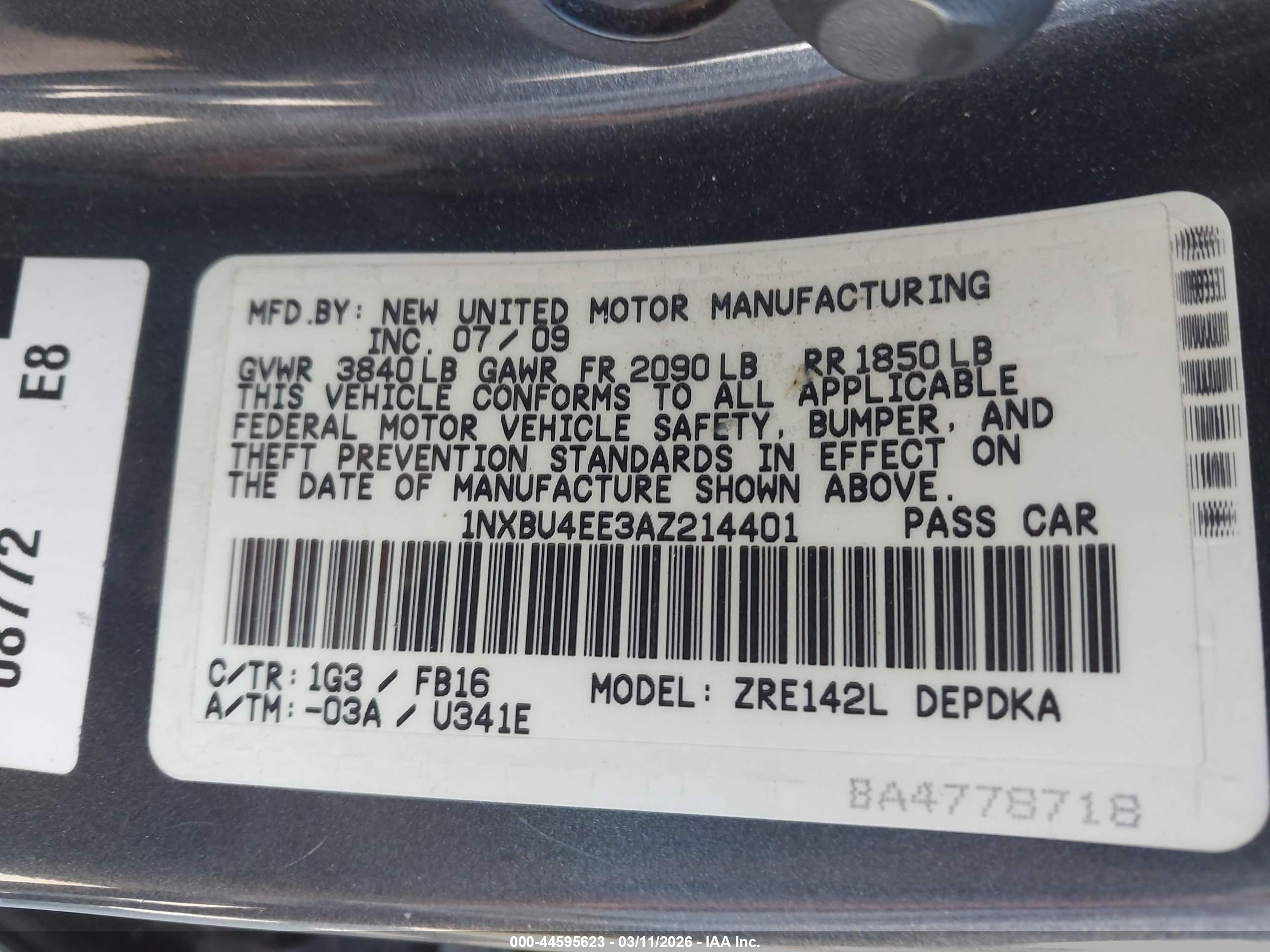 TOYOTA COROLLA image 9