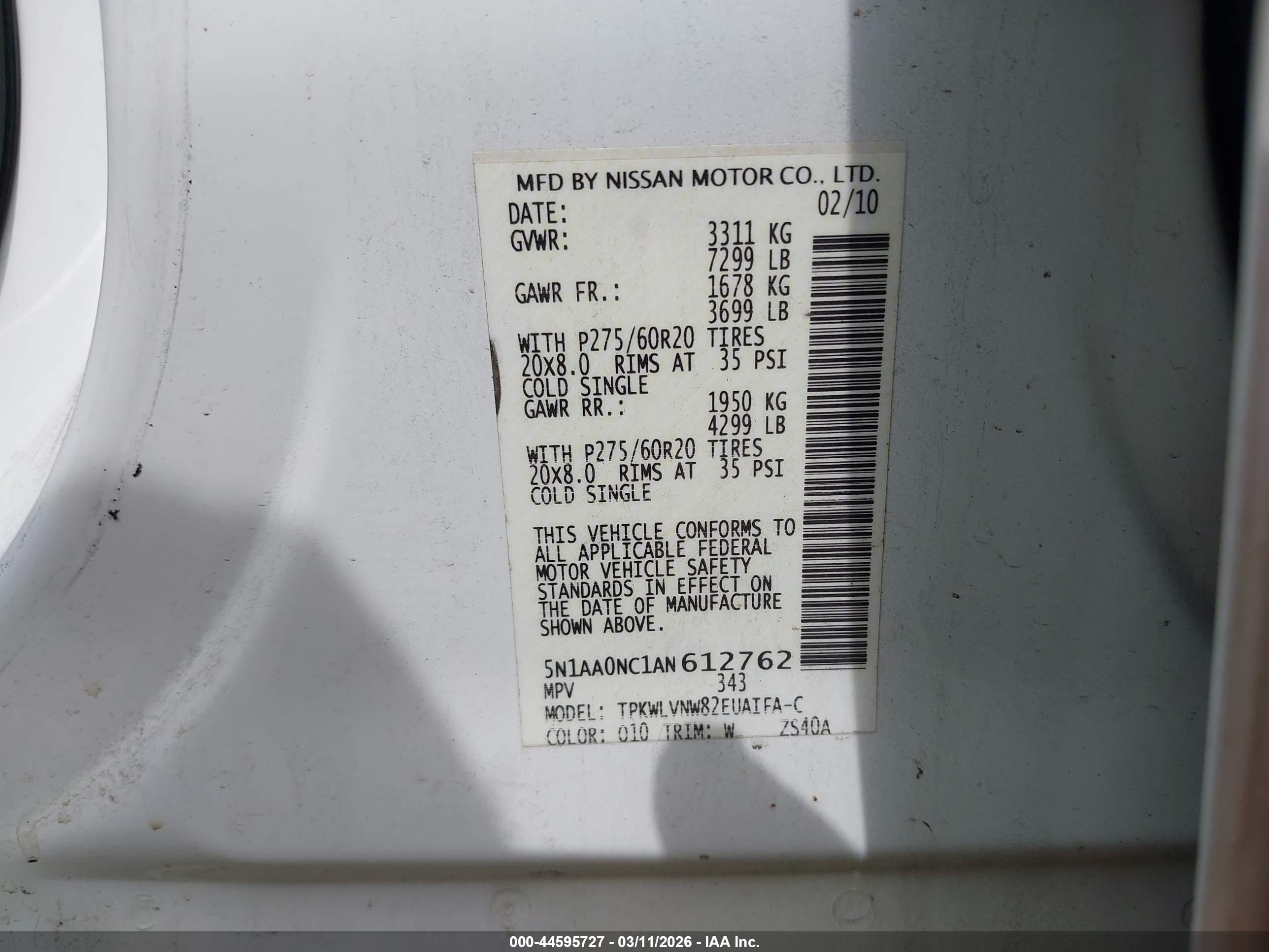 NISSAN ARMADA image 9