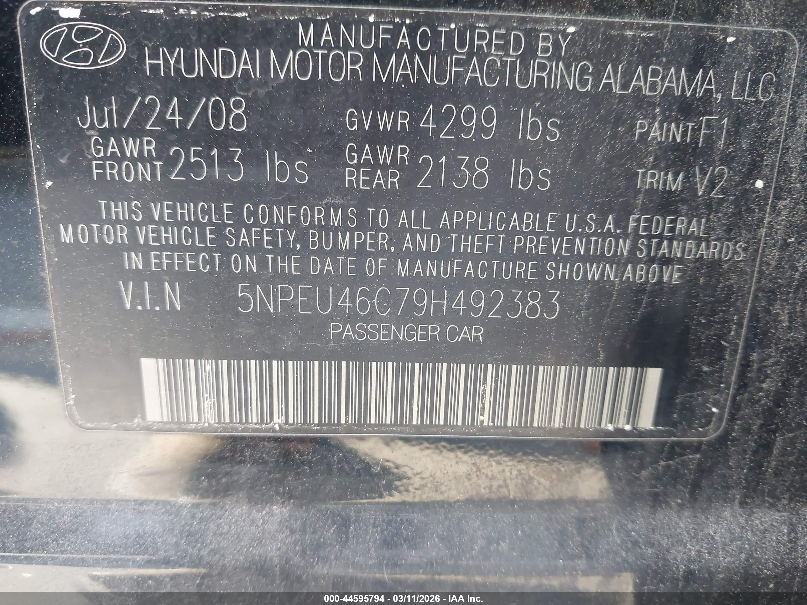 HYUNDAI SONATA image 9