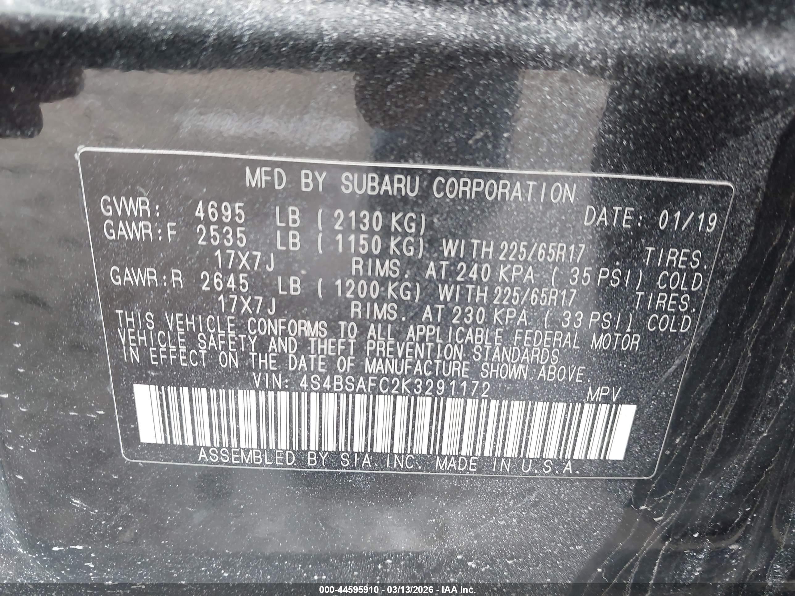SUBARU OUTBACK image 9