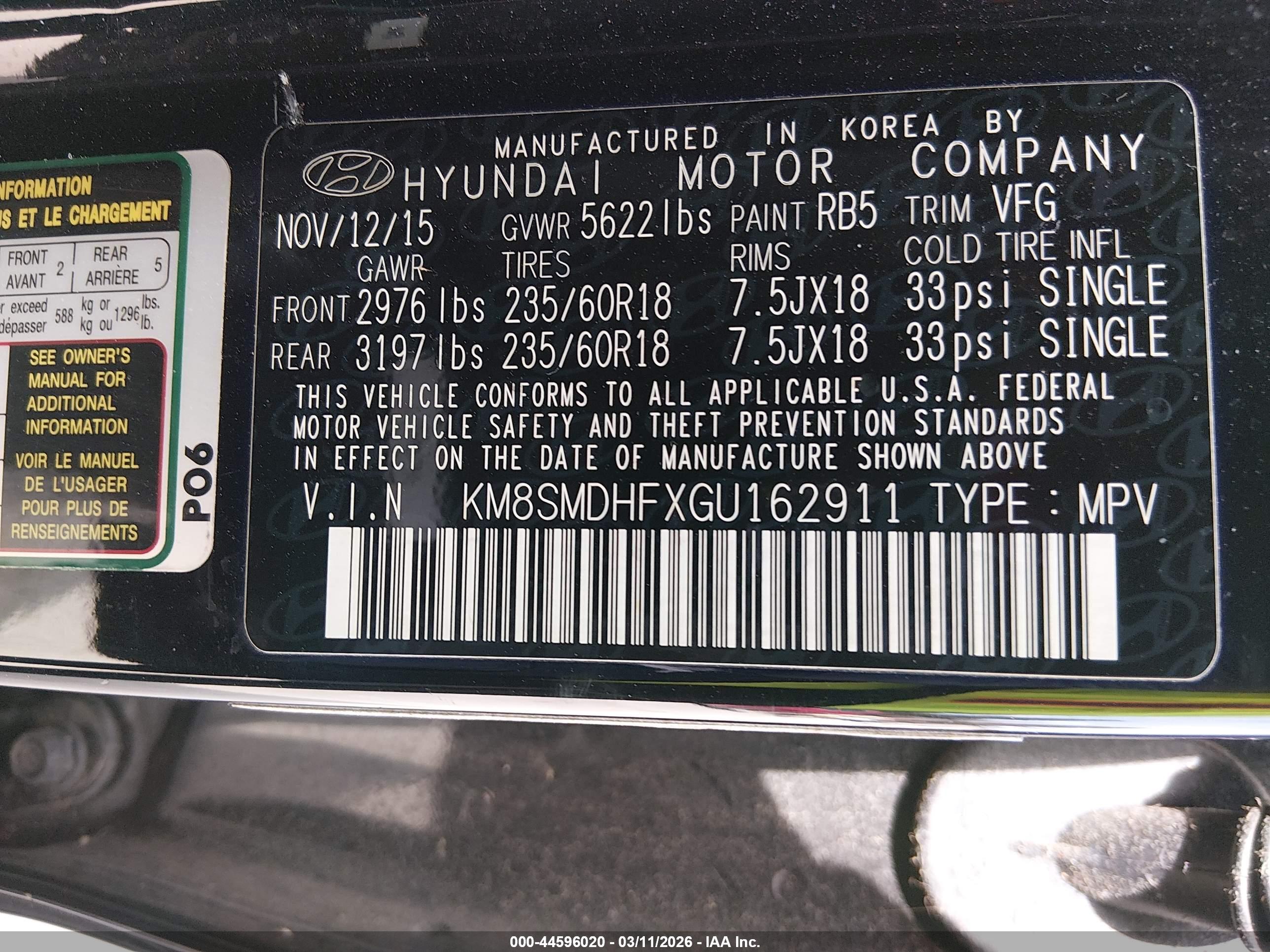 HYUNDAI SANTA image 9