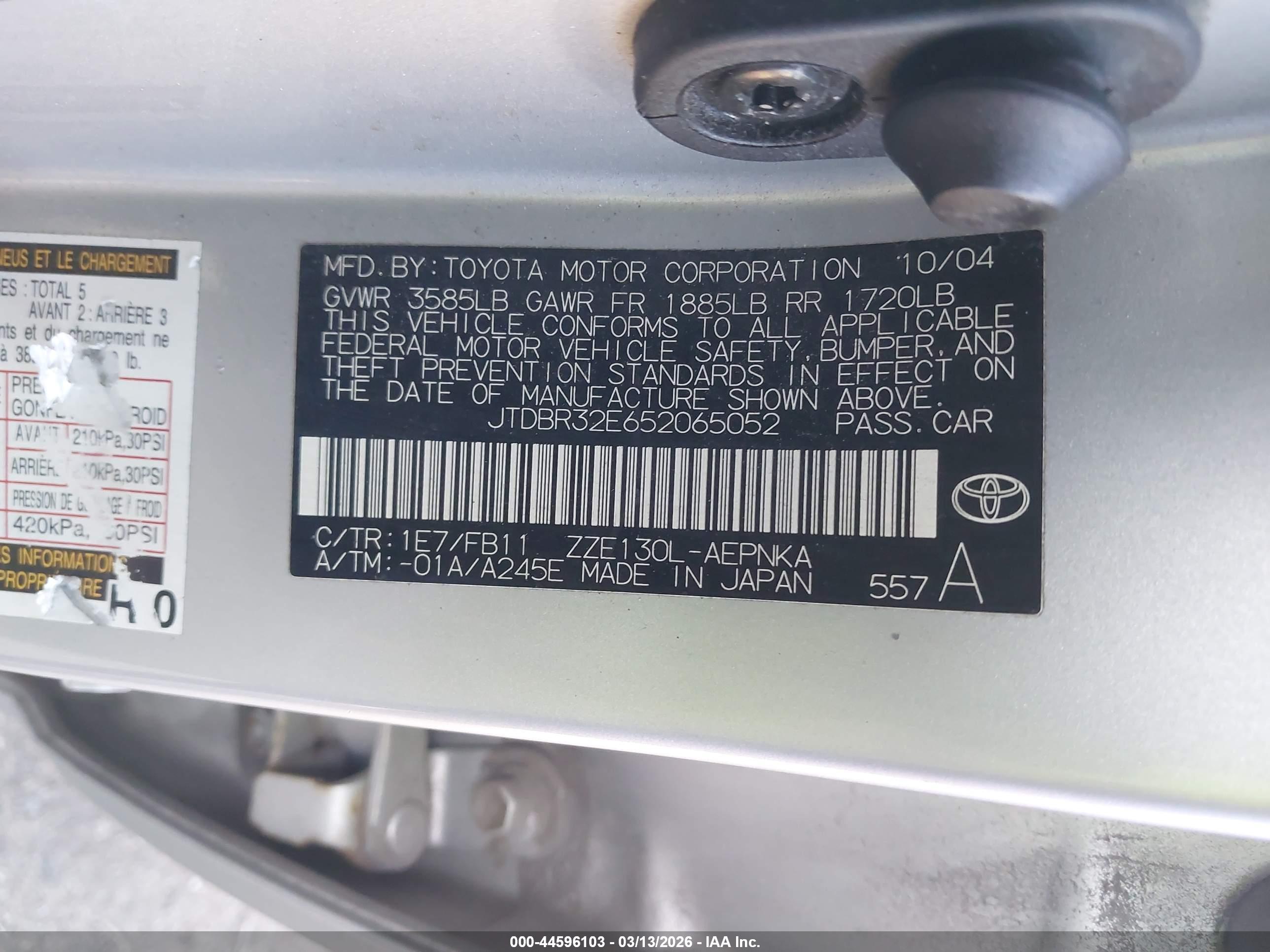 TOYOTA COROLLA image 9