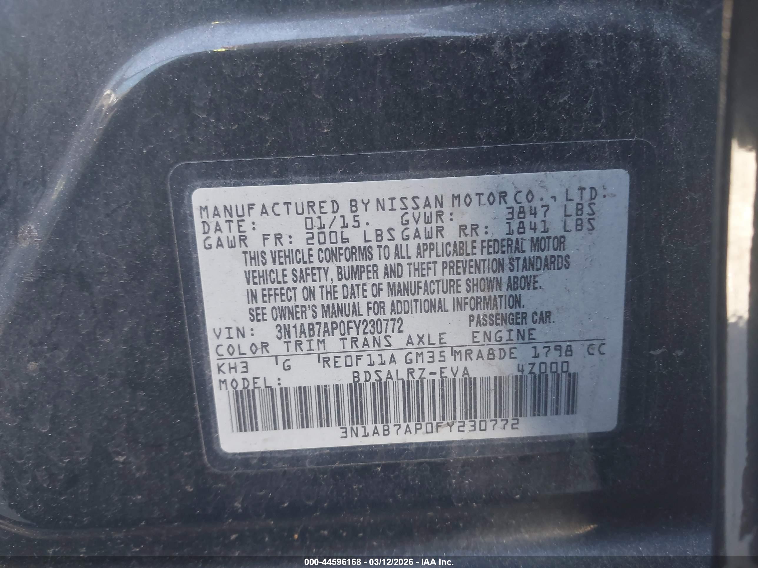 NISSAN SENTRA image 9