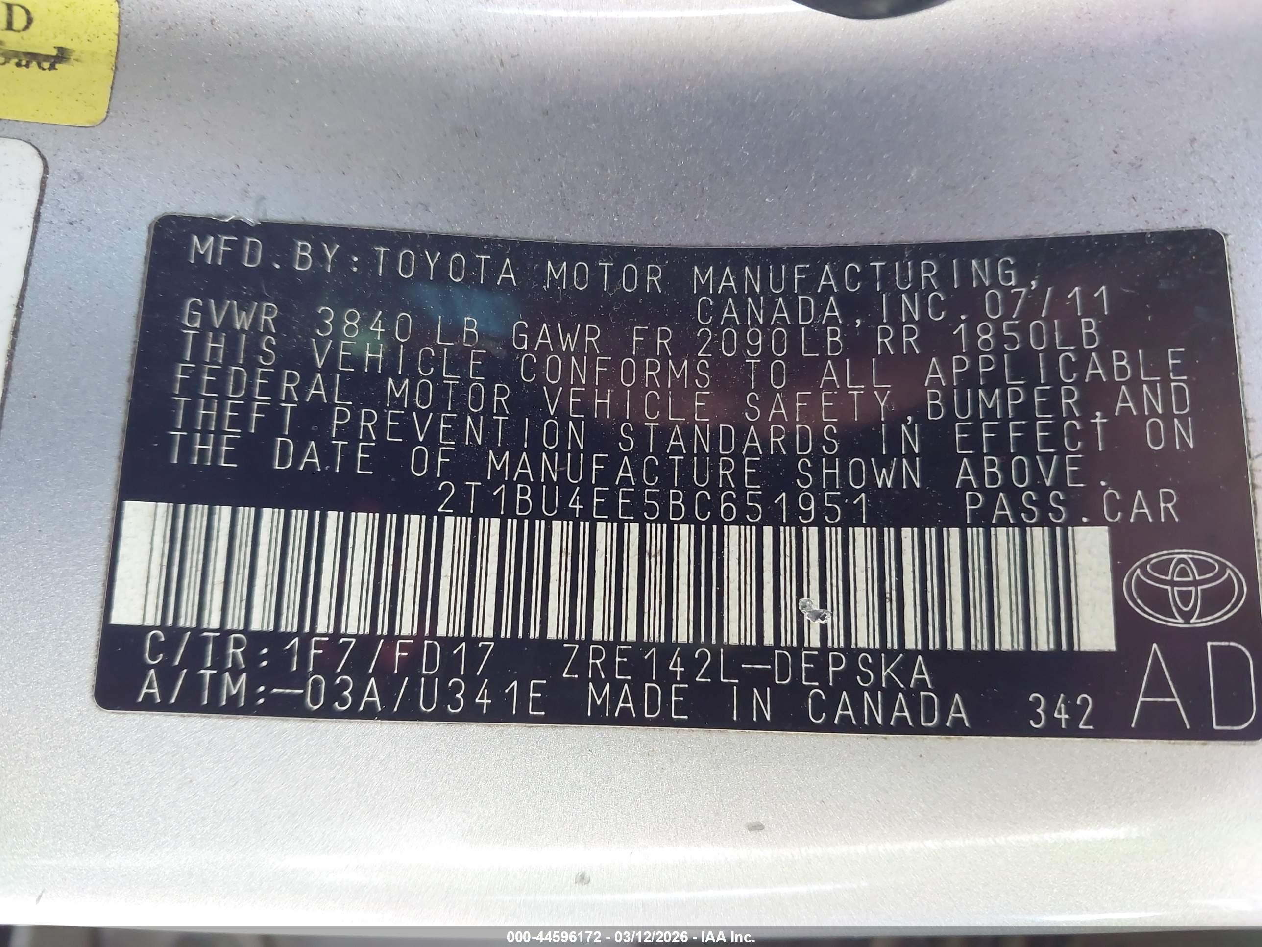 TOYOTA COROLLA image 9