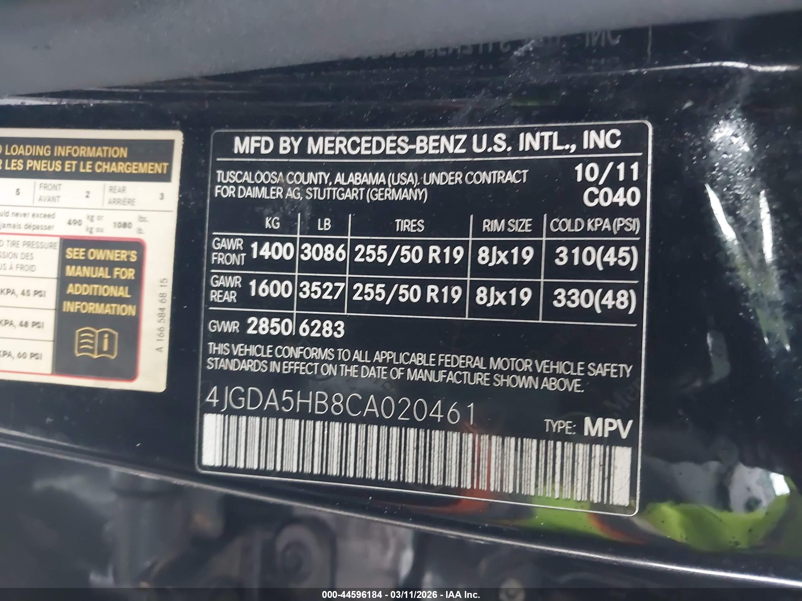 MERCEDES-BENZ ML image 9