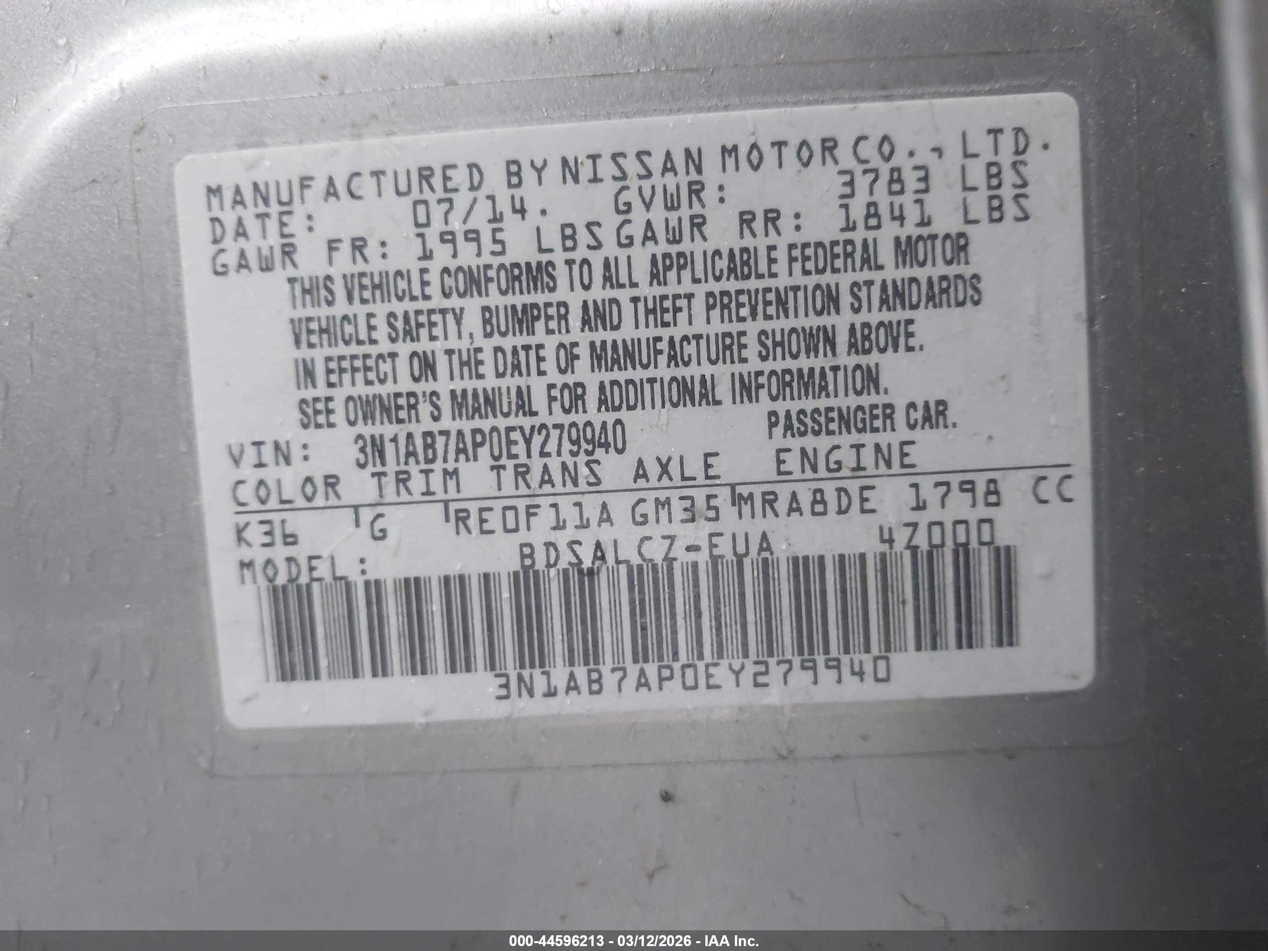 NISSAN SENTRA image 9