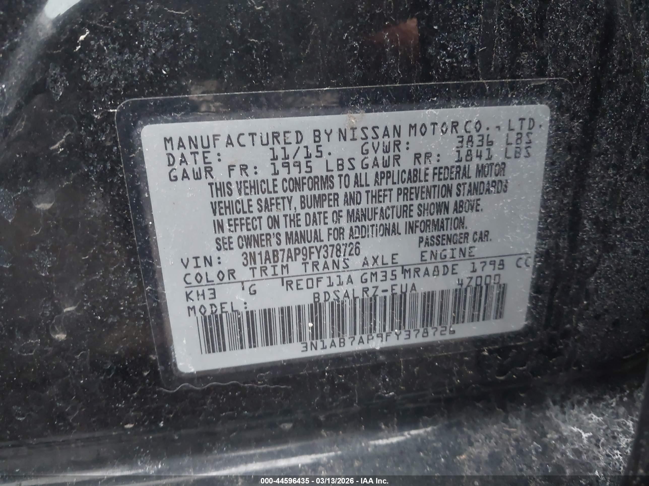NISSAN SENTRA image 9