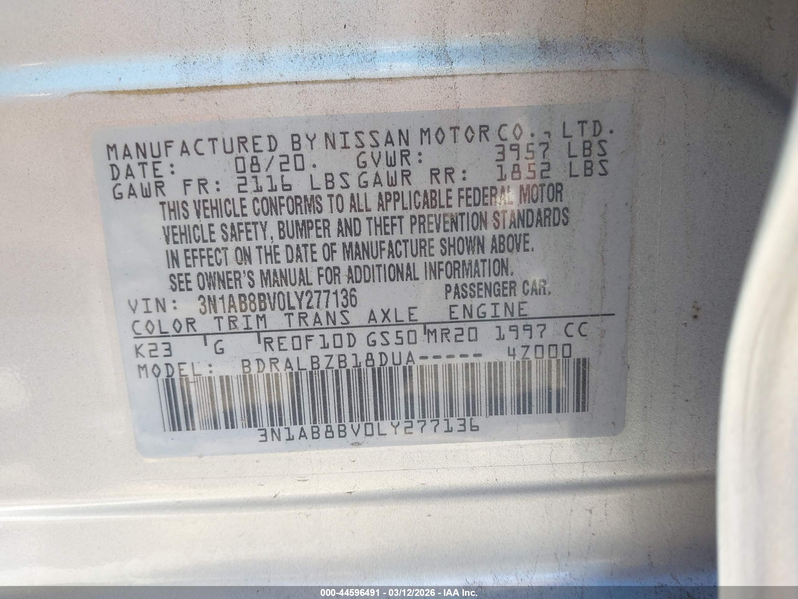 NISSAN SENTRA image 9