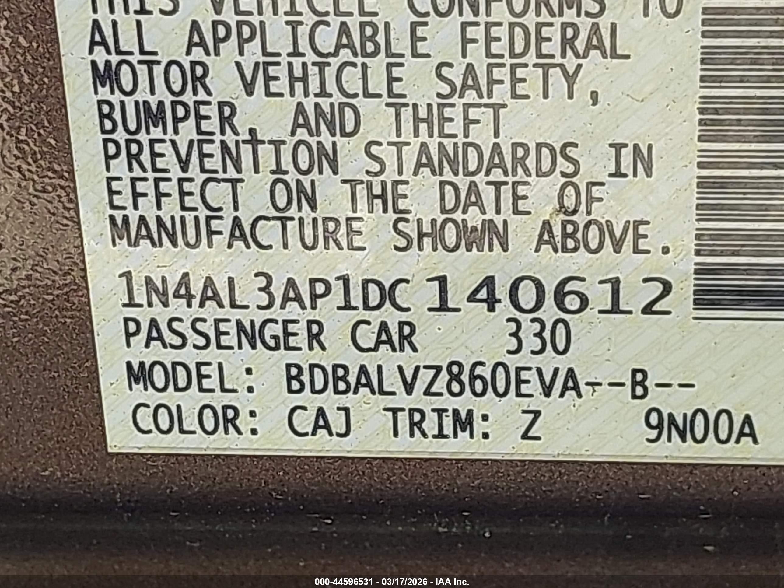 NISSAN ALTIMA image 9