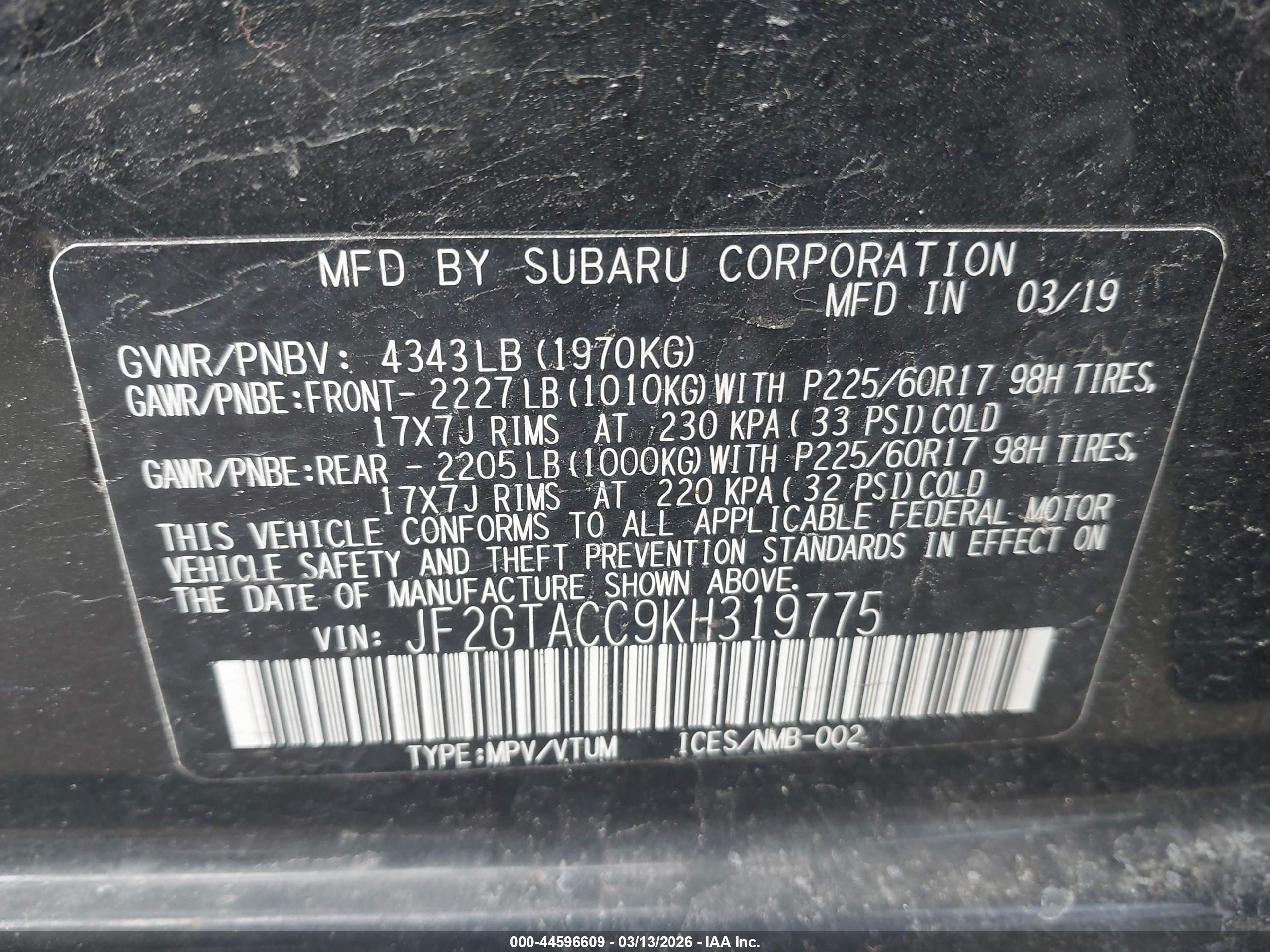 SUBARU CROSSTREK image 9
