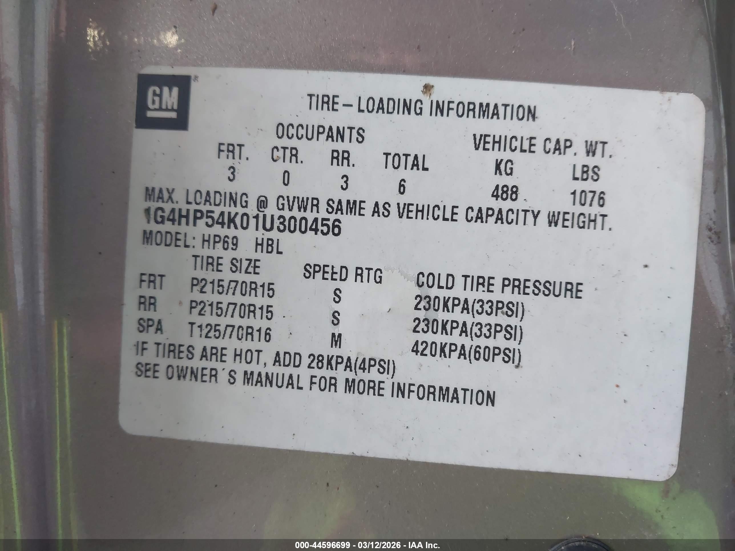 BUICK LESABRE image 9