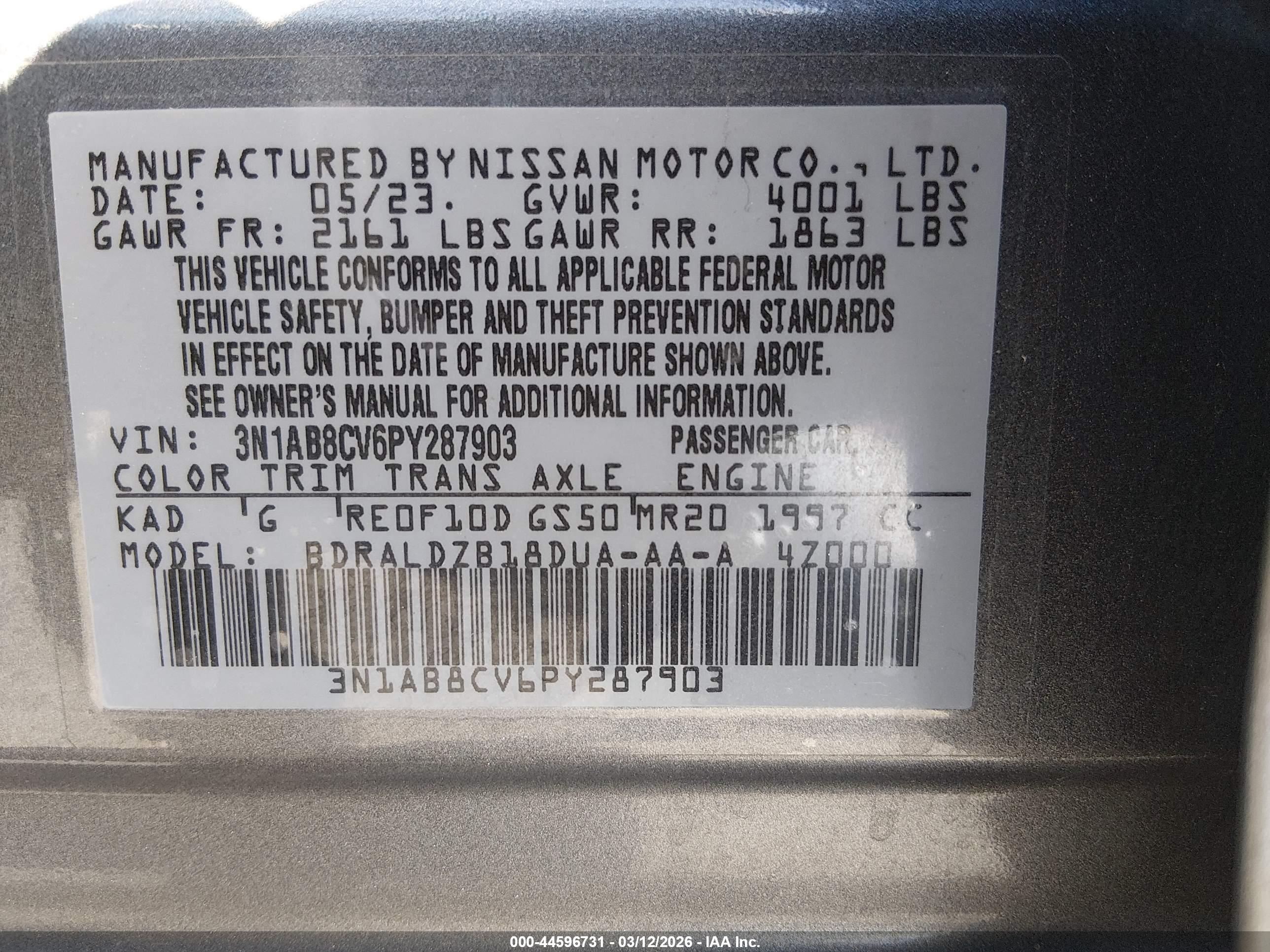 NISSAN SENTRA image 9