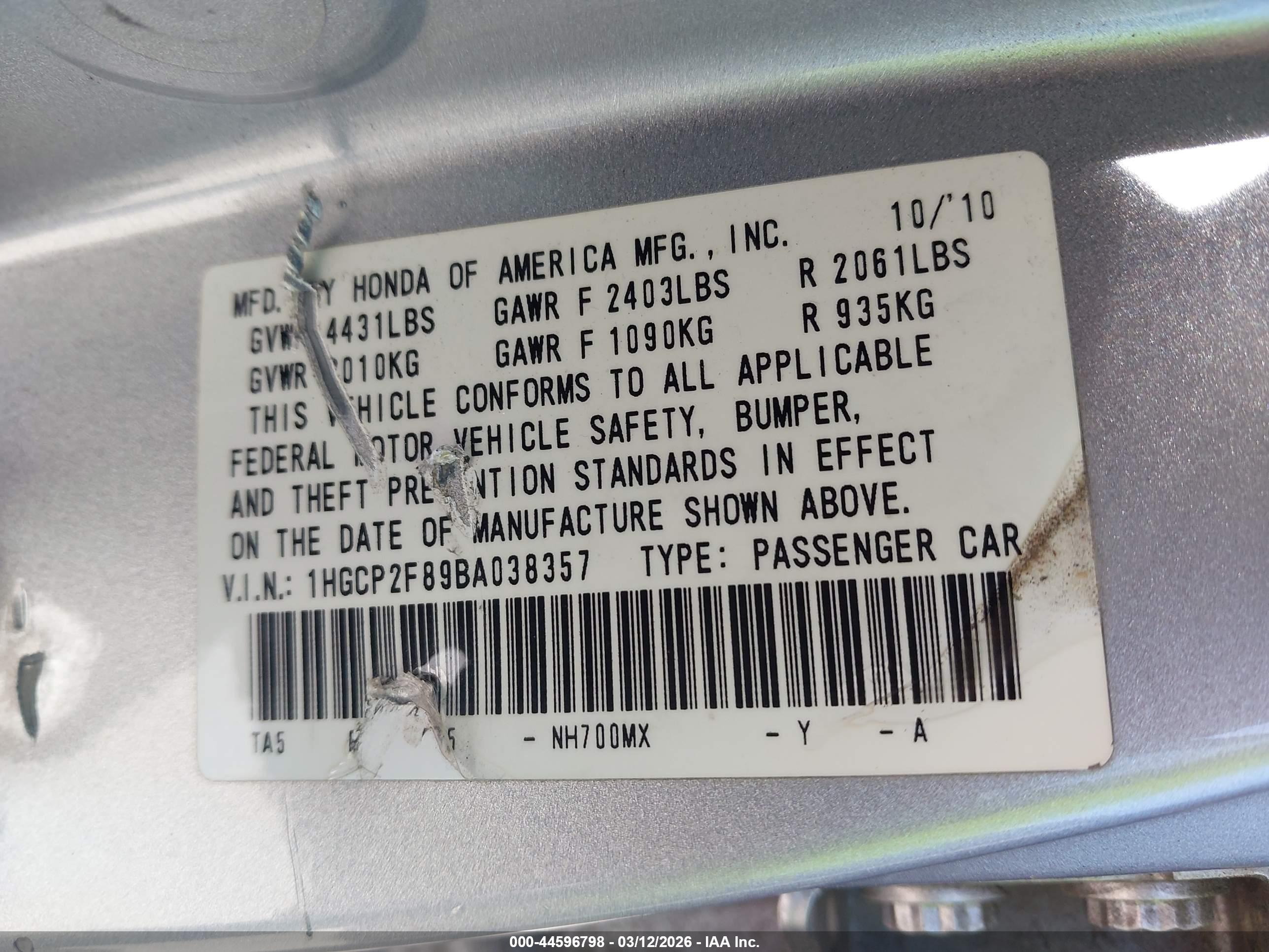 HONDA ACCORD image 9