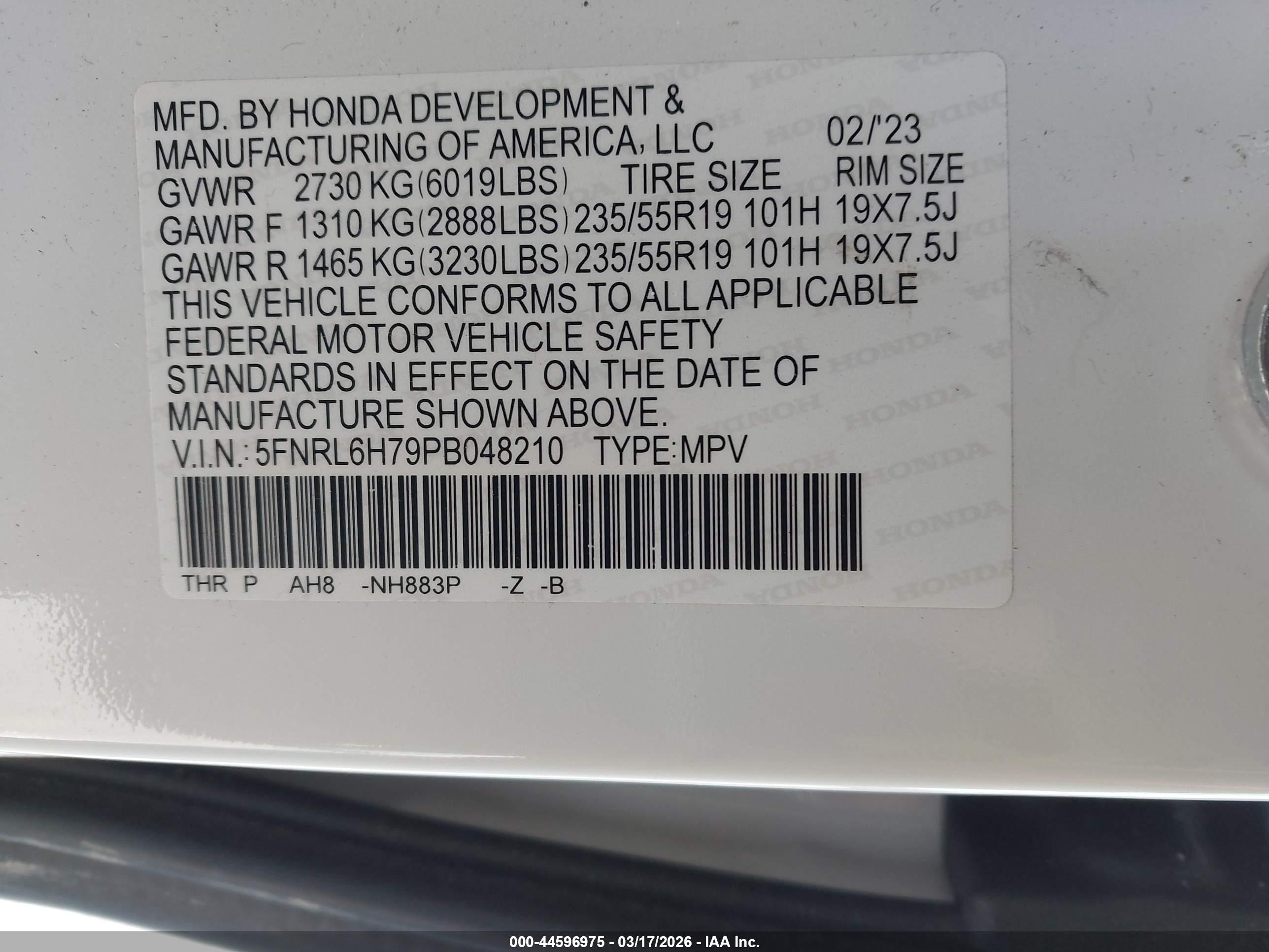 HONDA ODYSSEY image 9