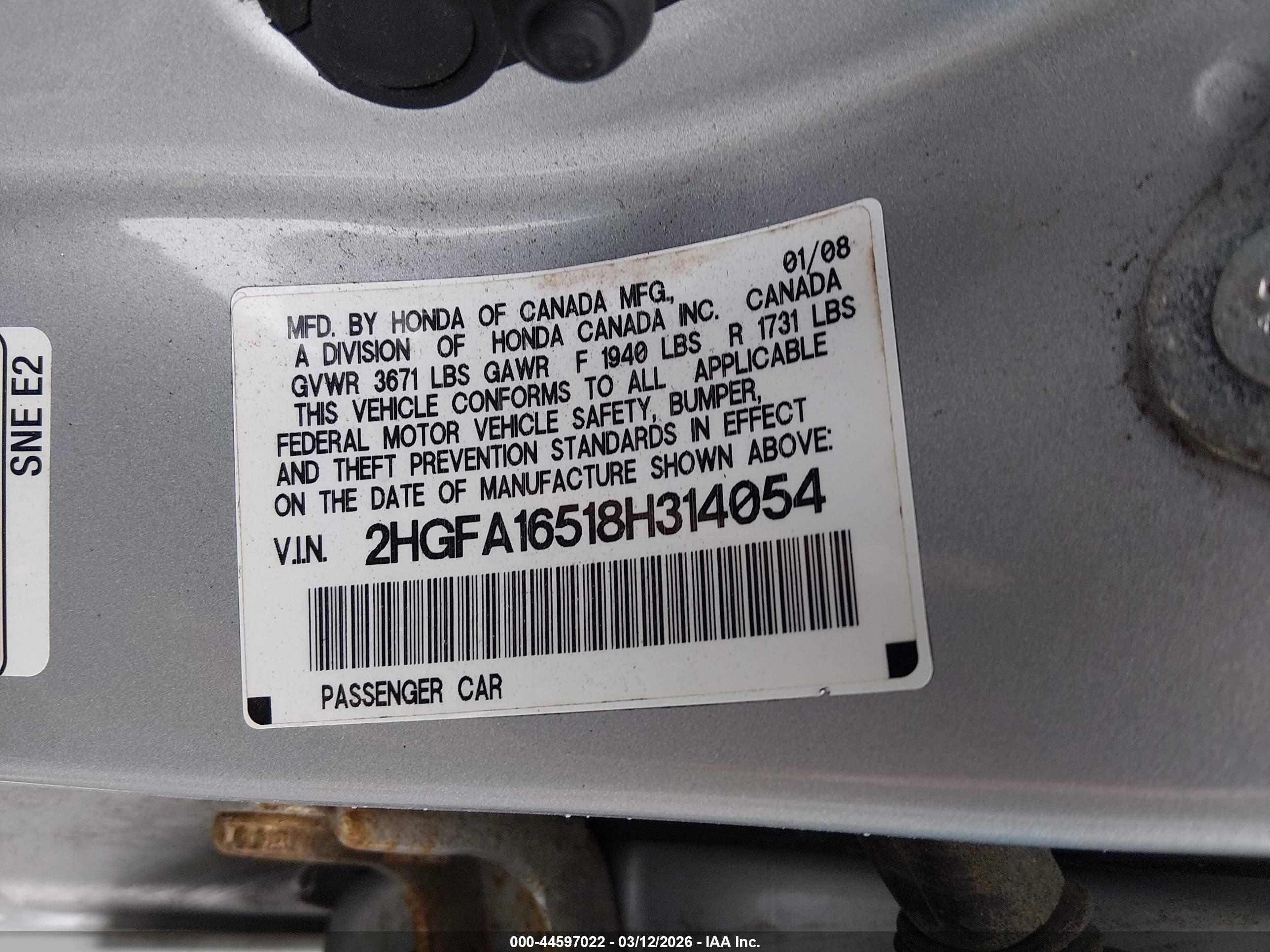 HONDA CIVIC image 9