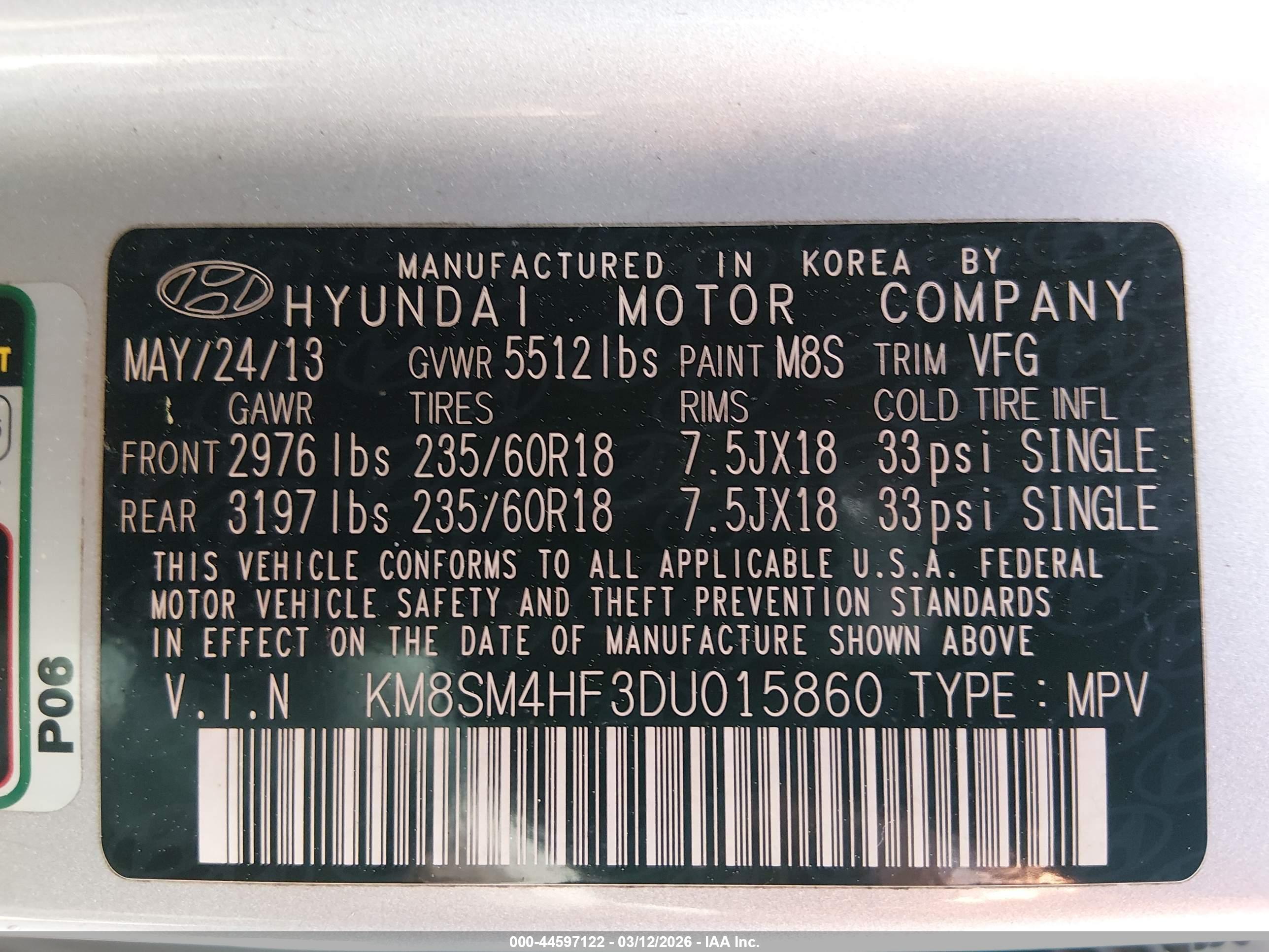 HYUNDAI SANTA image 9