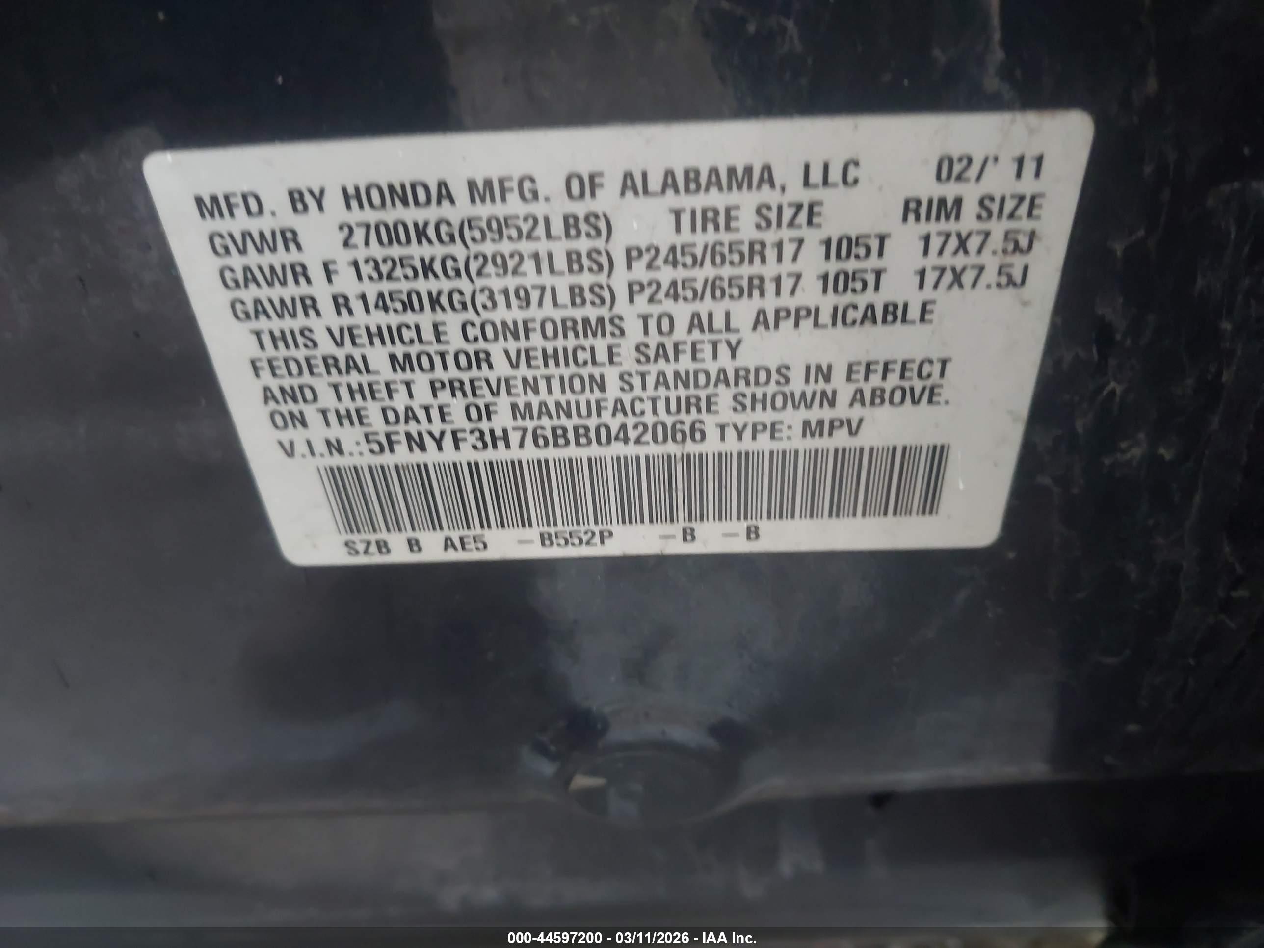 HONDA PILOT image 9