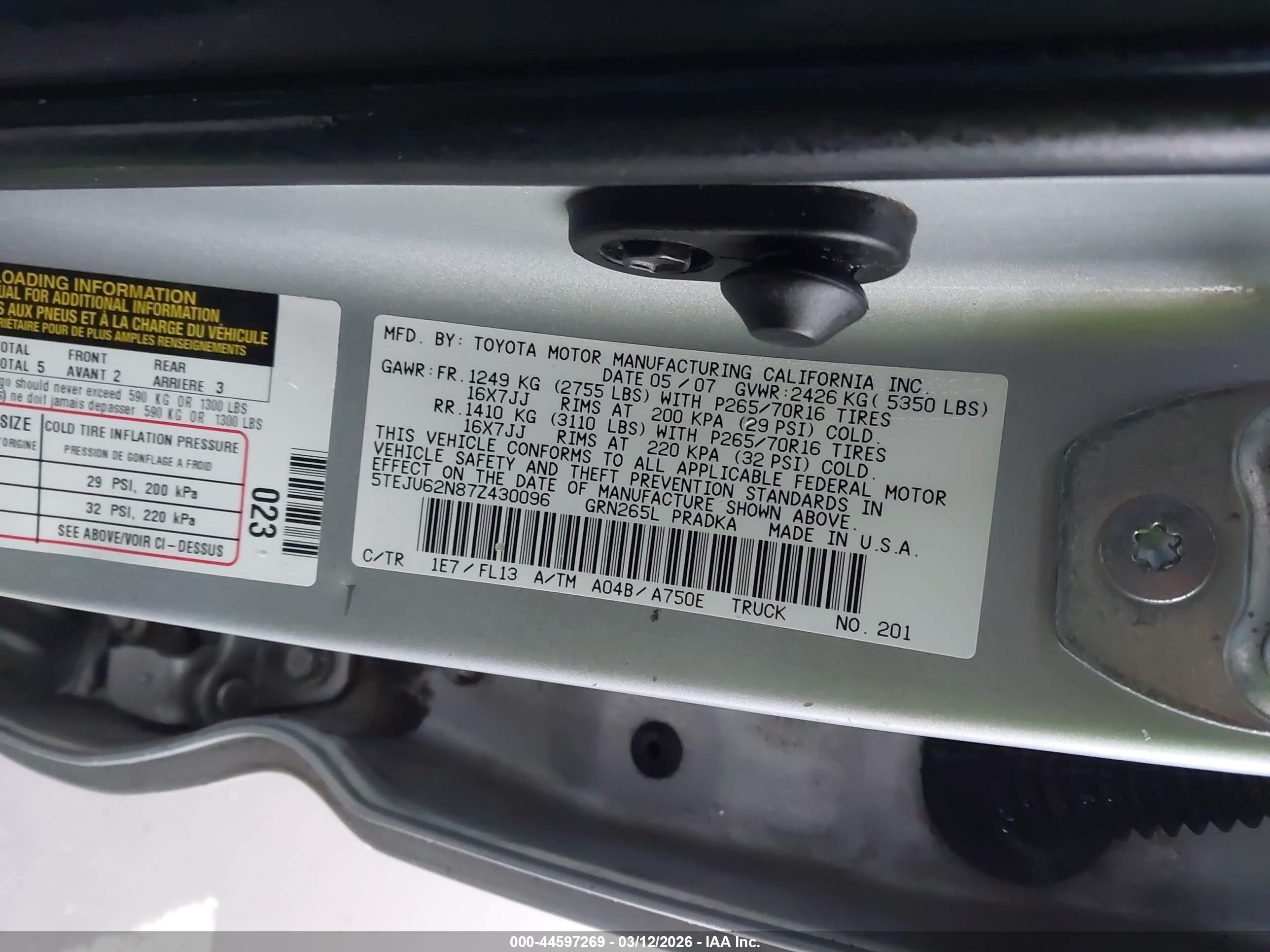 TOYOTA TACOMA image 9