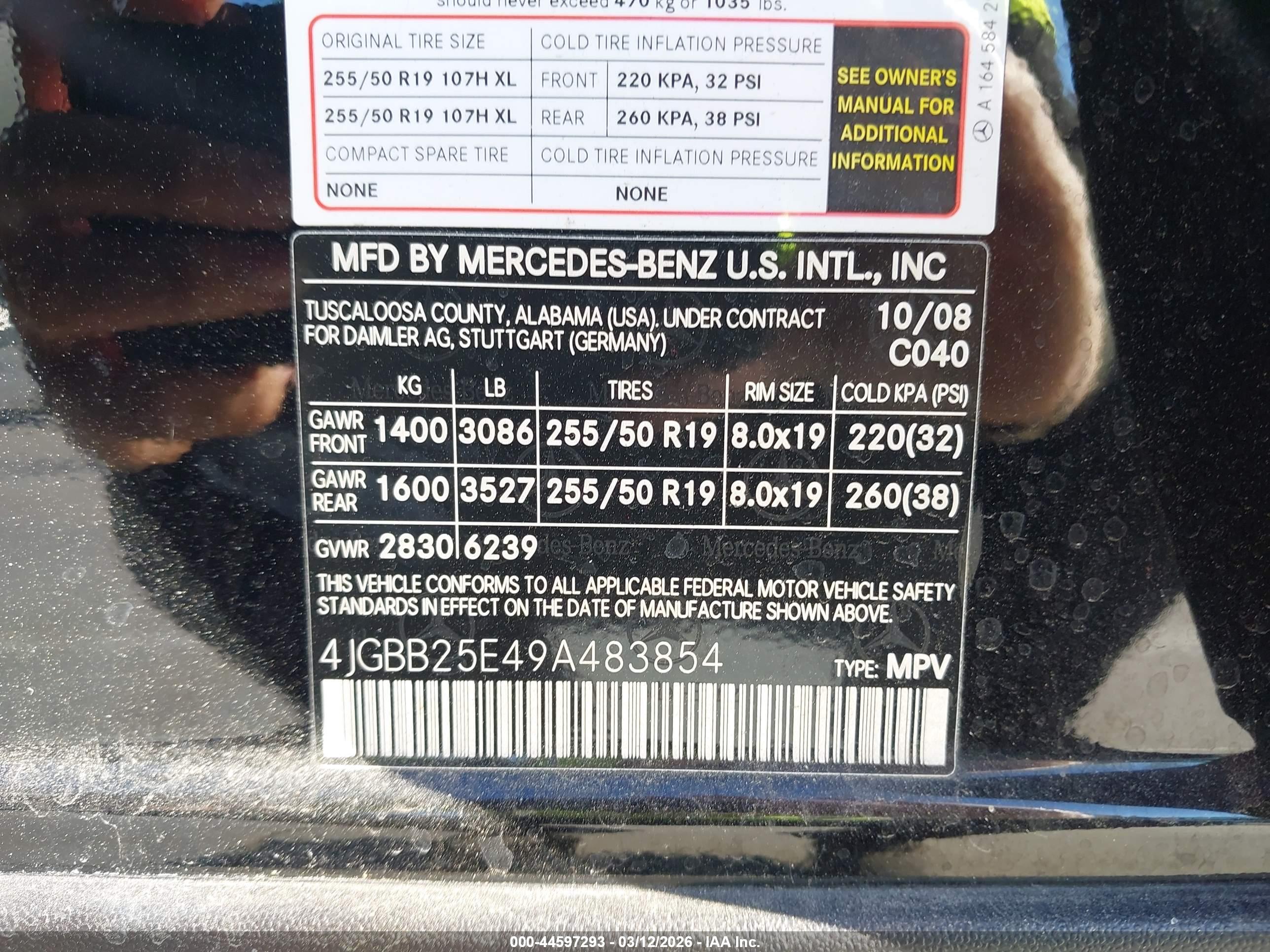 MERCEDES-BENZ ML image 9
