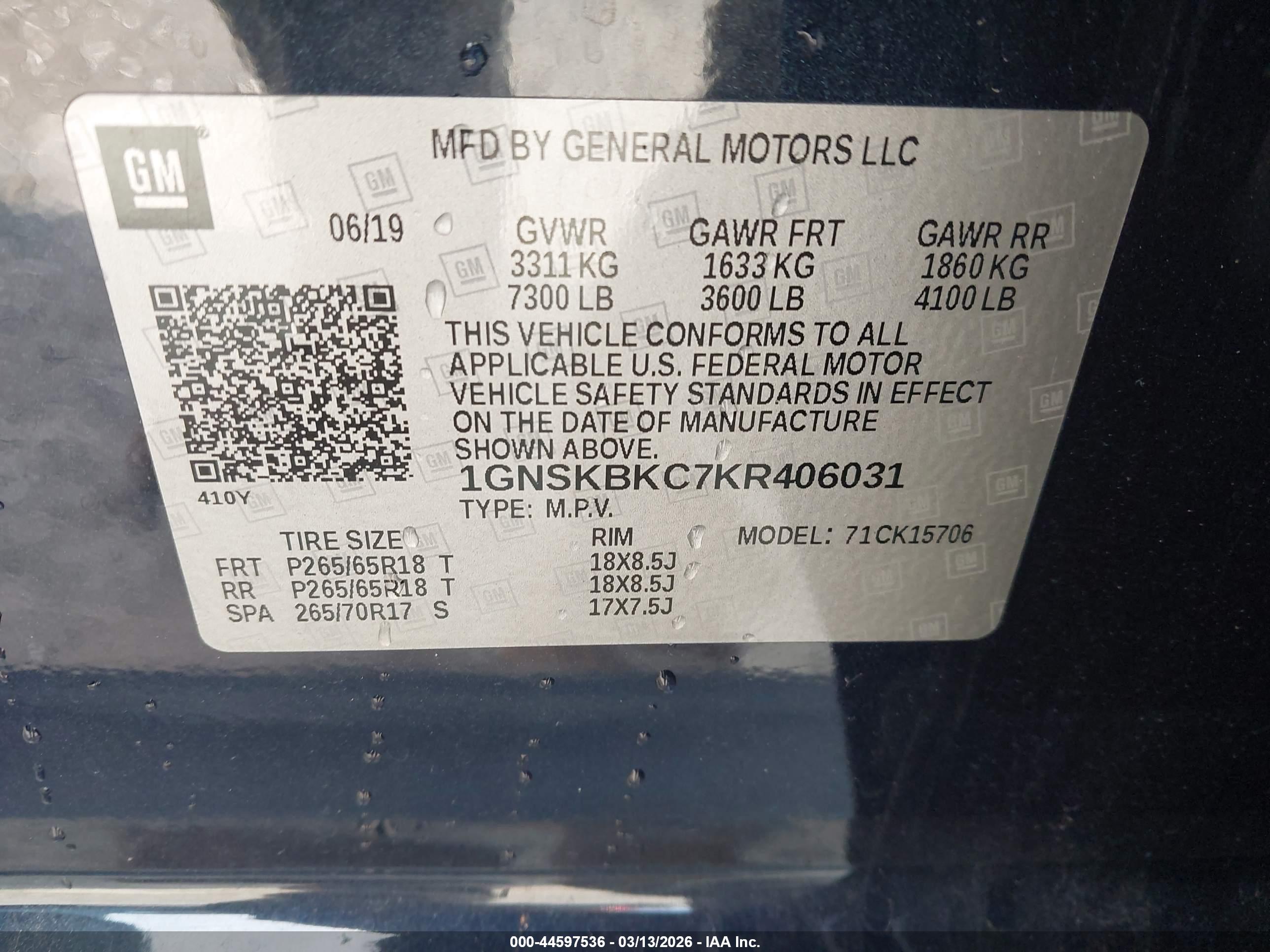 CHEVROLET TAHOE image 9