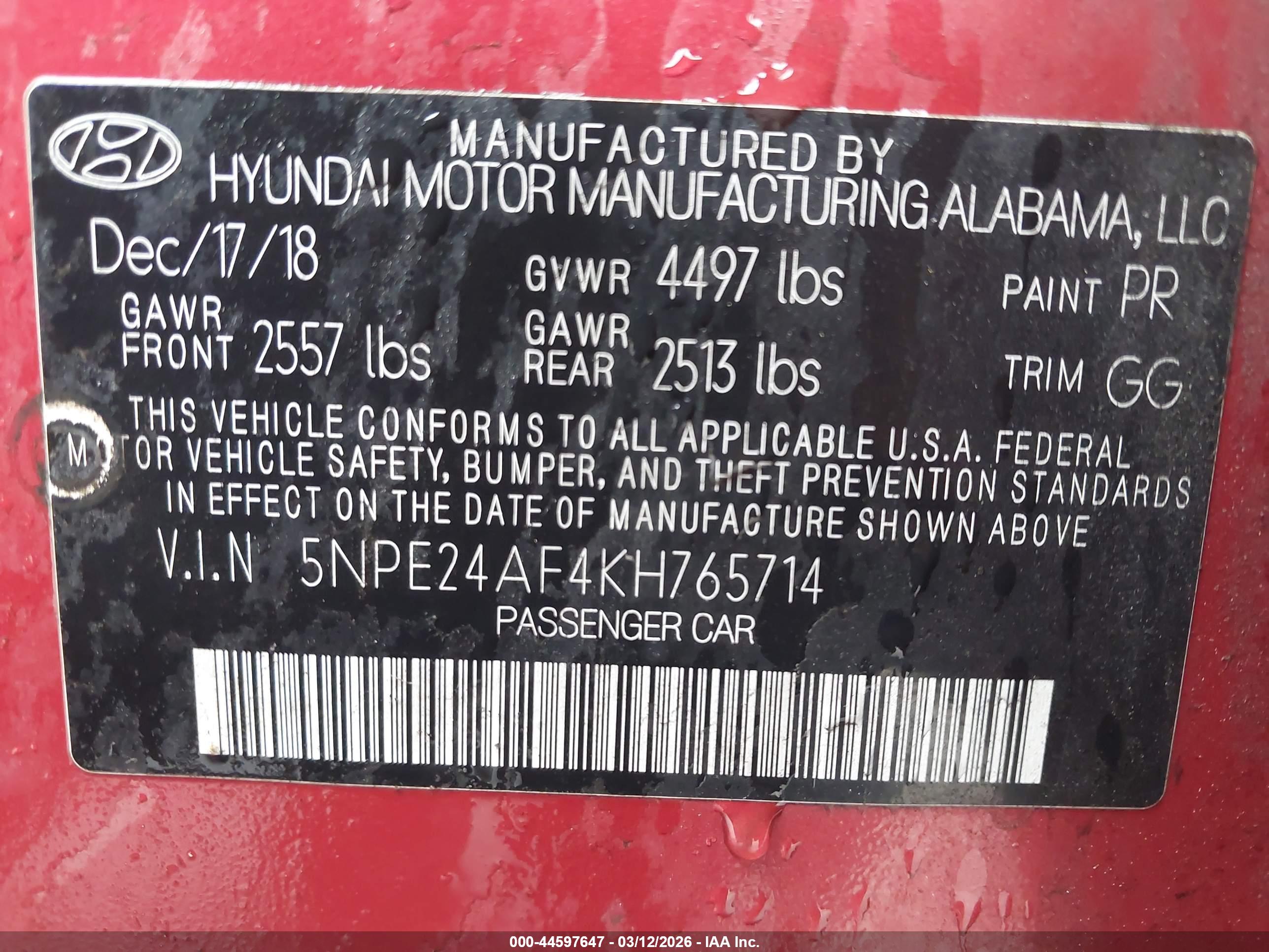 HYUNDAI SONATA image 9