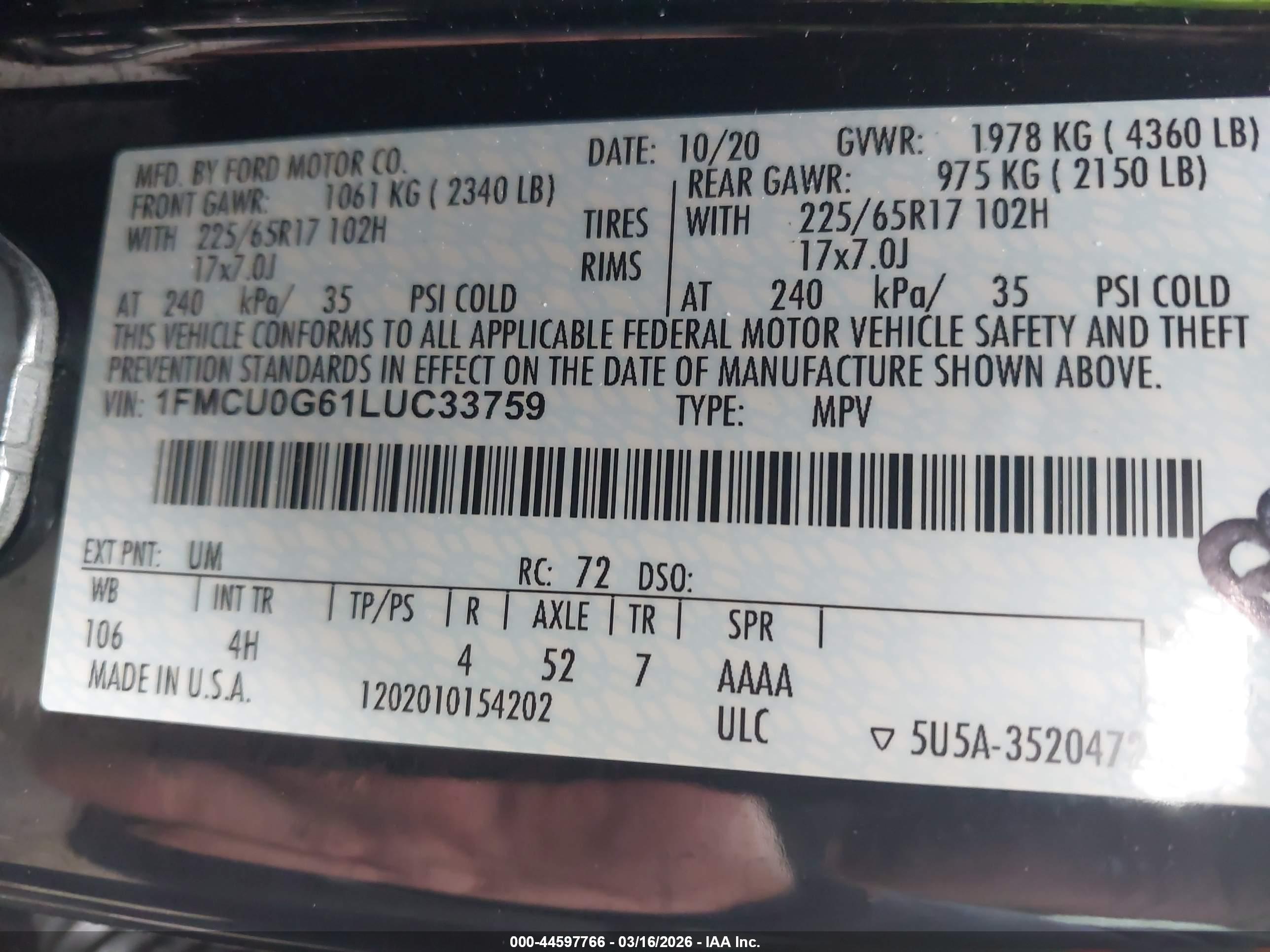 FORD ESCAPE image 9