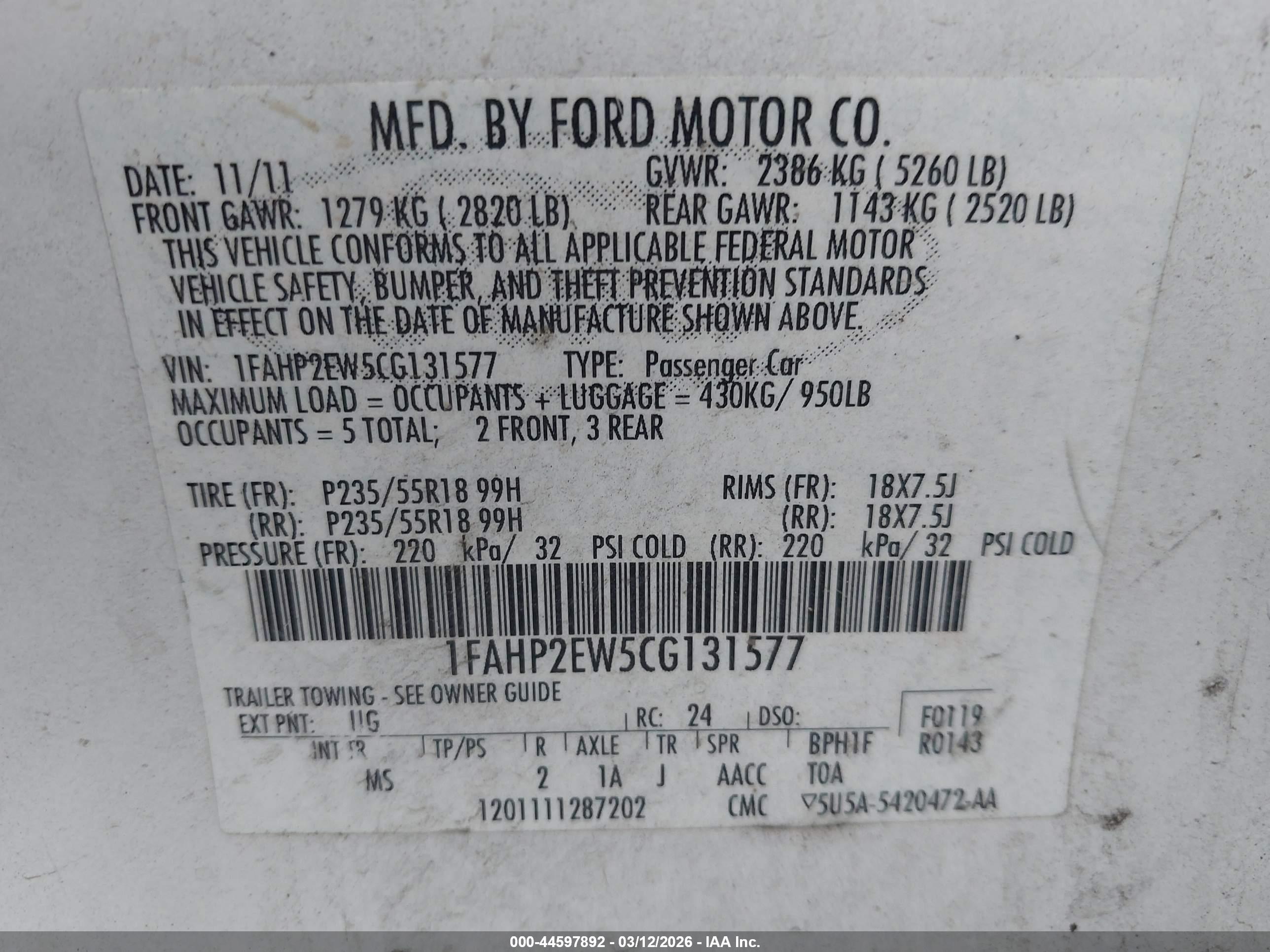 FORD TAURUS image 9