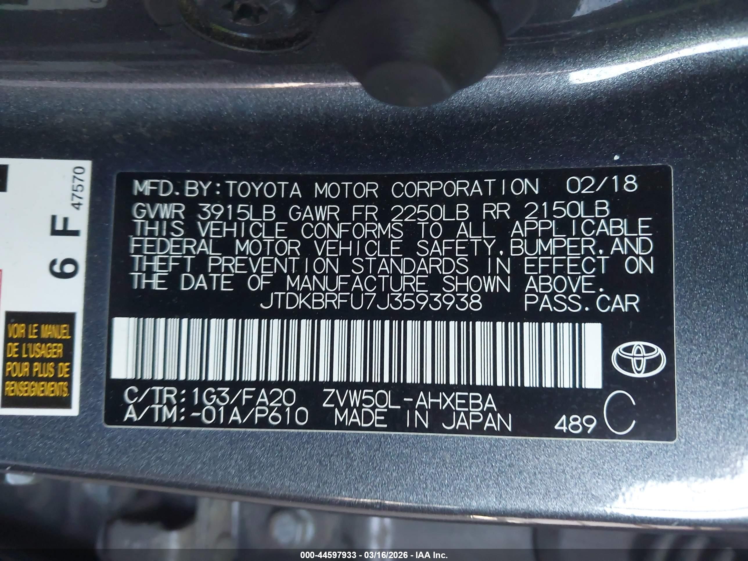 TOYOTA PRIUS image 9