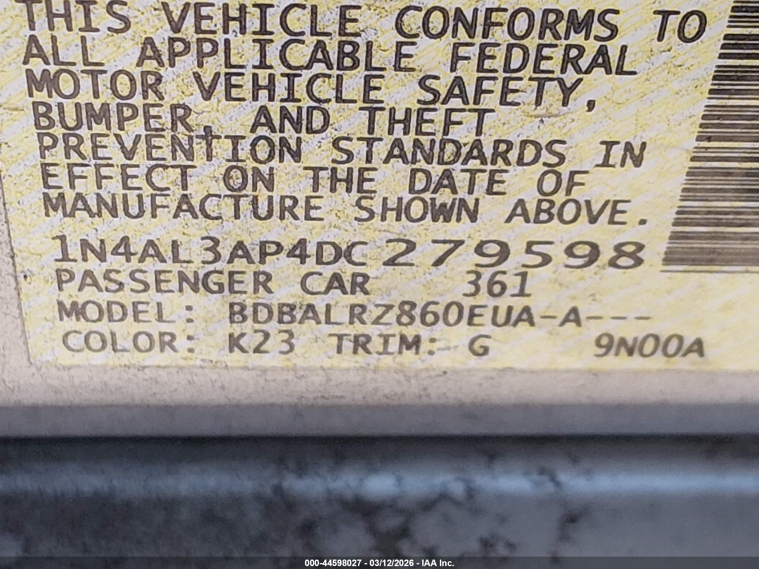 NISSAN ALTIMA image 9