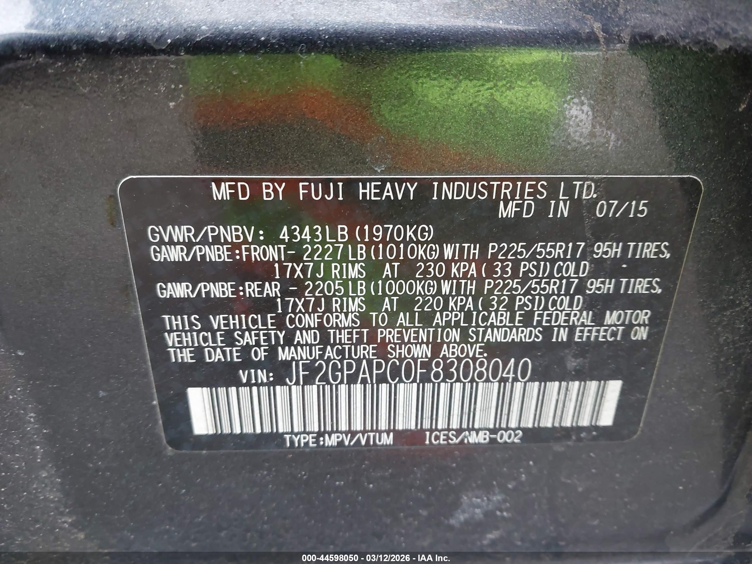 SUBARU XV image 9