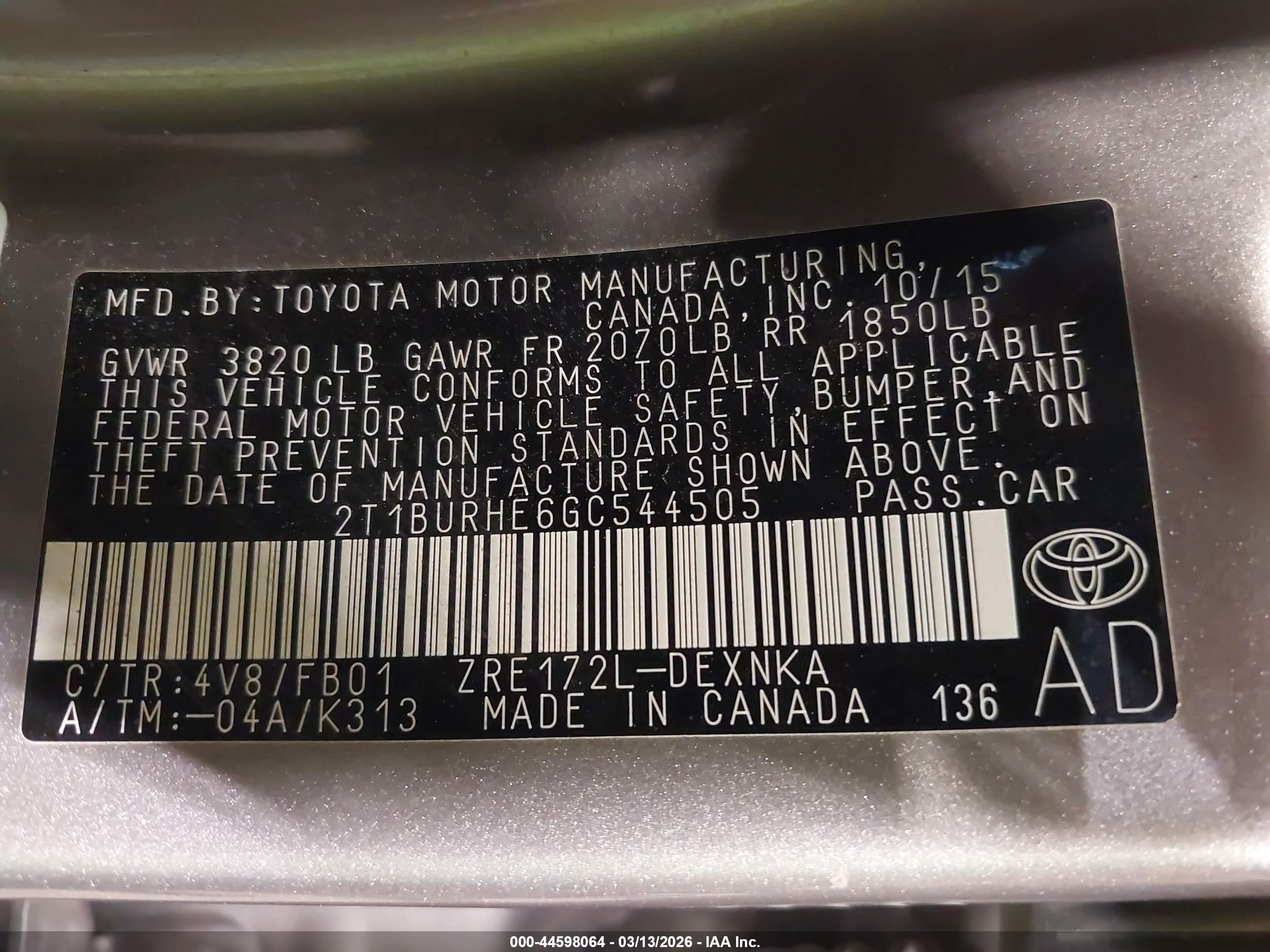 TOYOTA COROLLA image 9
