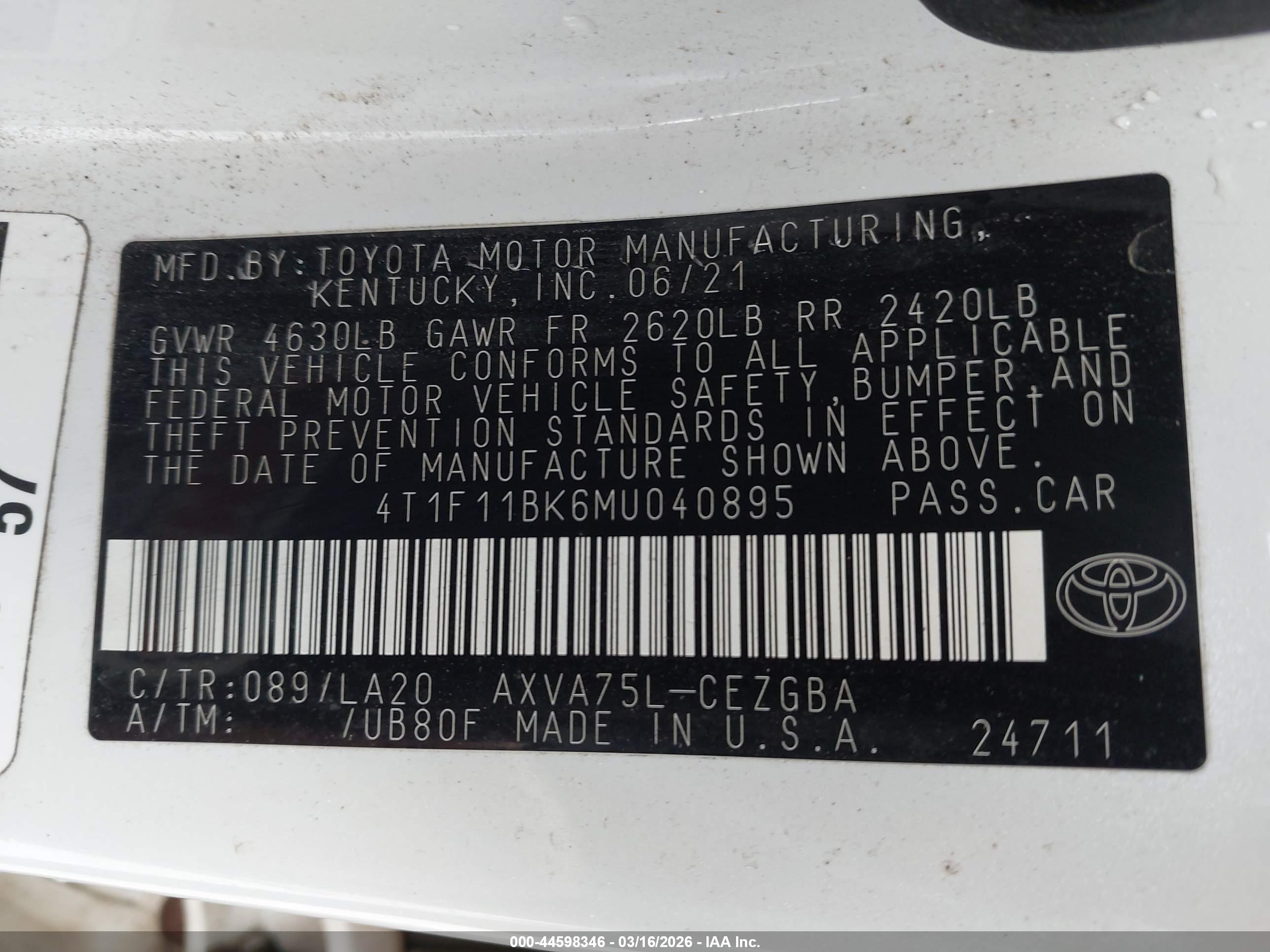 TOYOTA CAMRY image 9