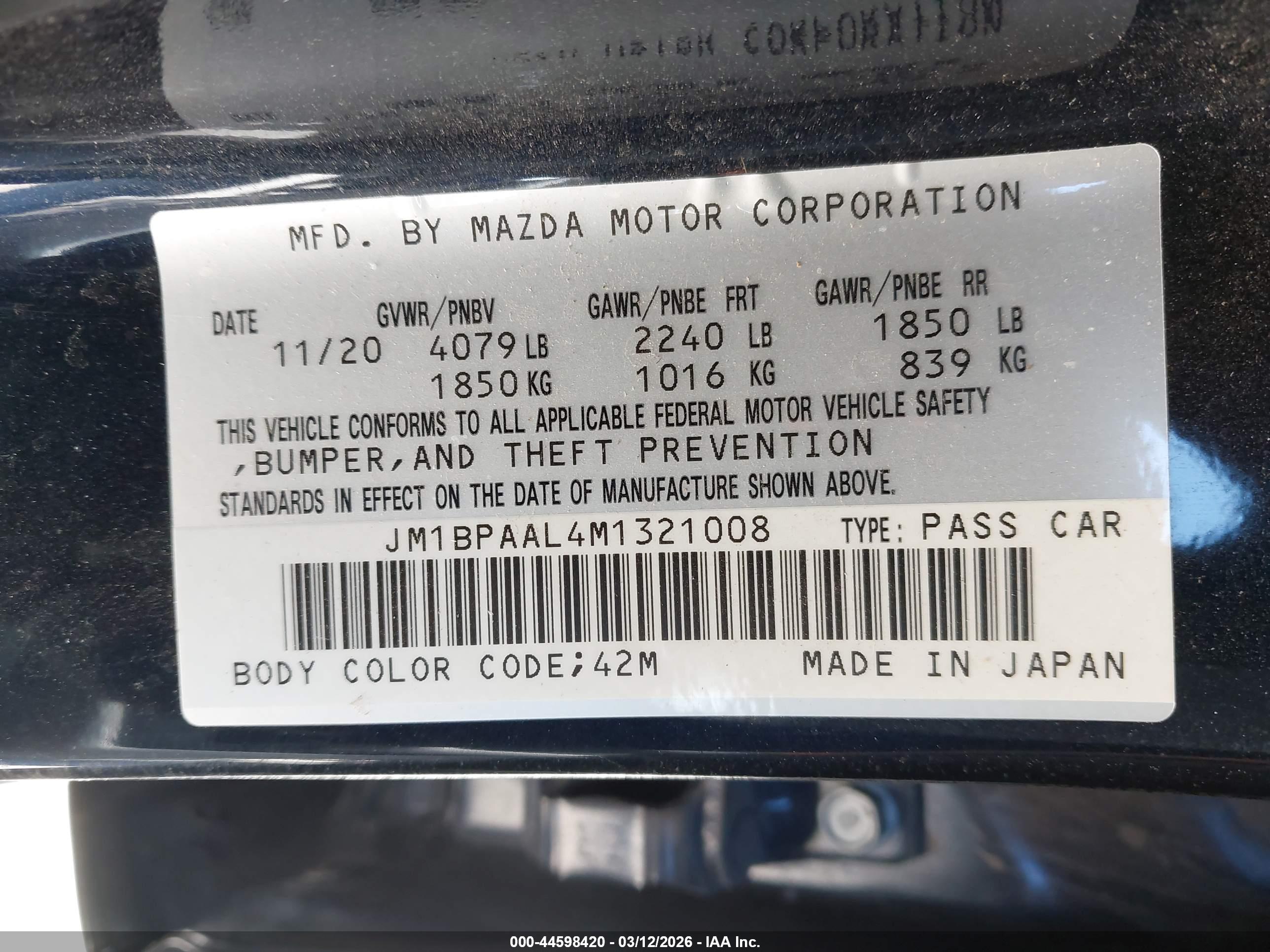 MAZDA MAZDA3 image 9