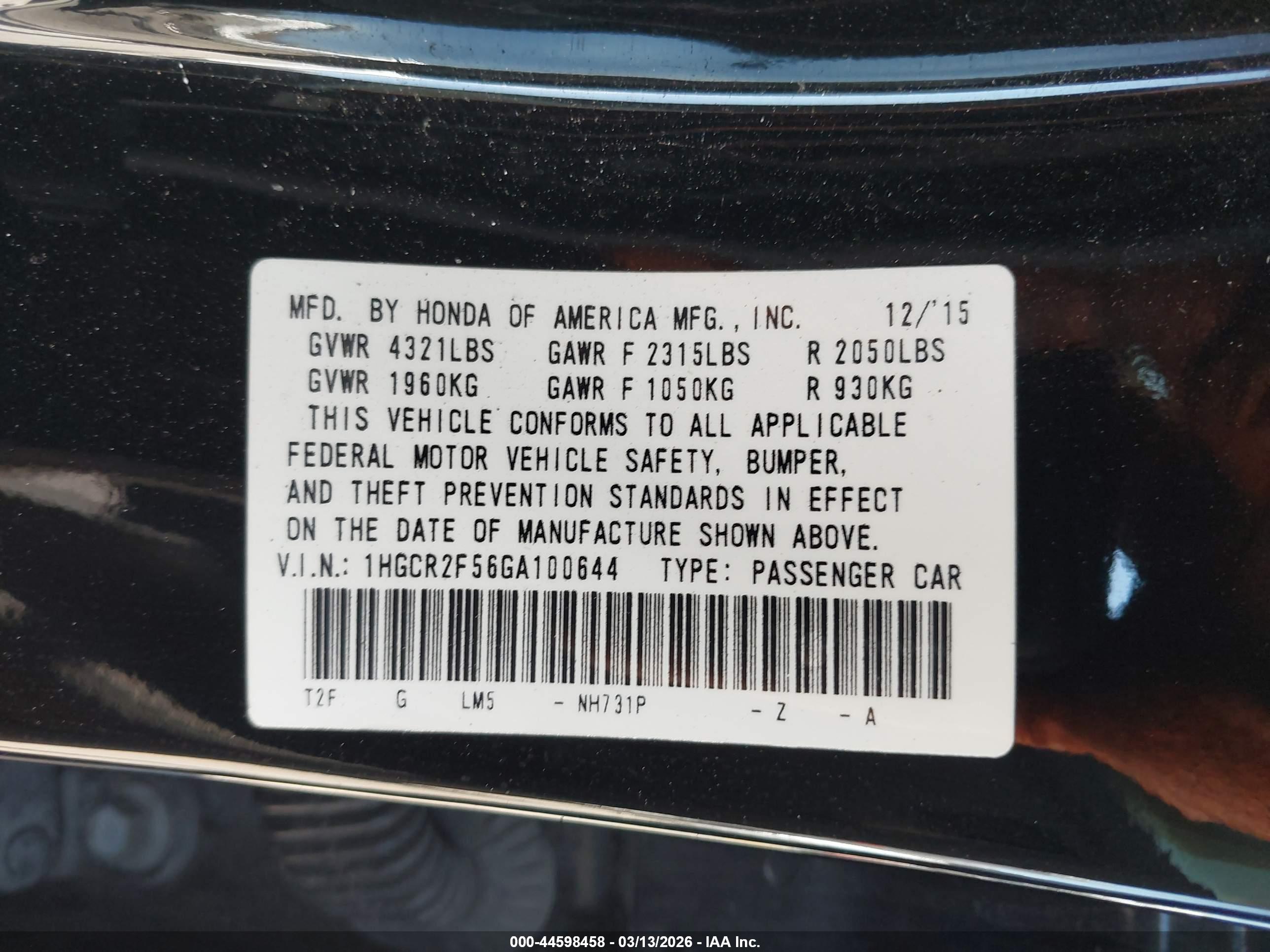 HONDA ACCORD image 9