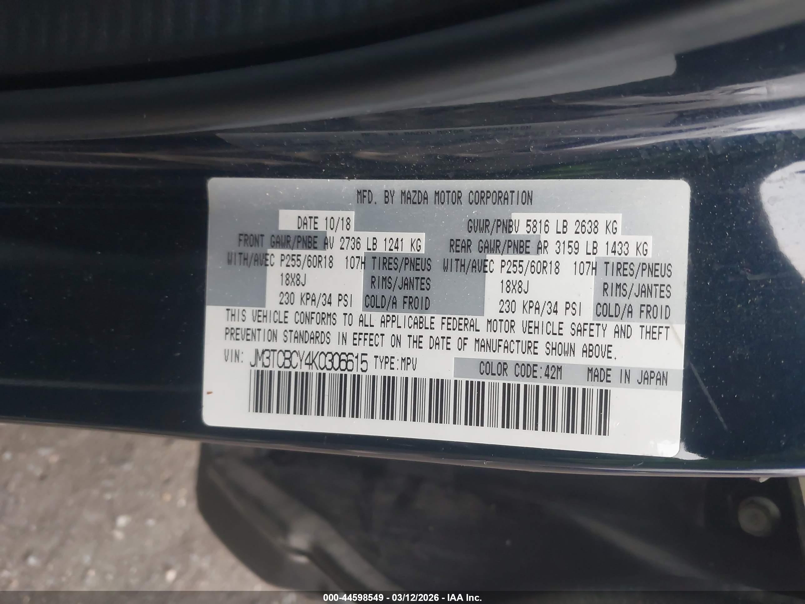 MAZDA CX-9 image 9