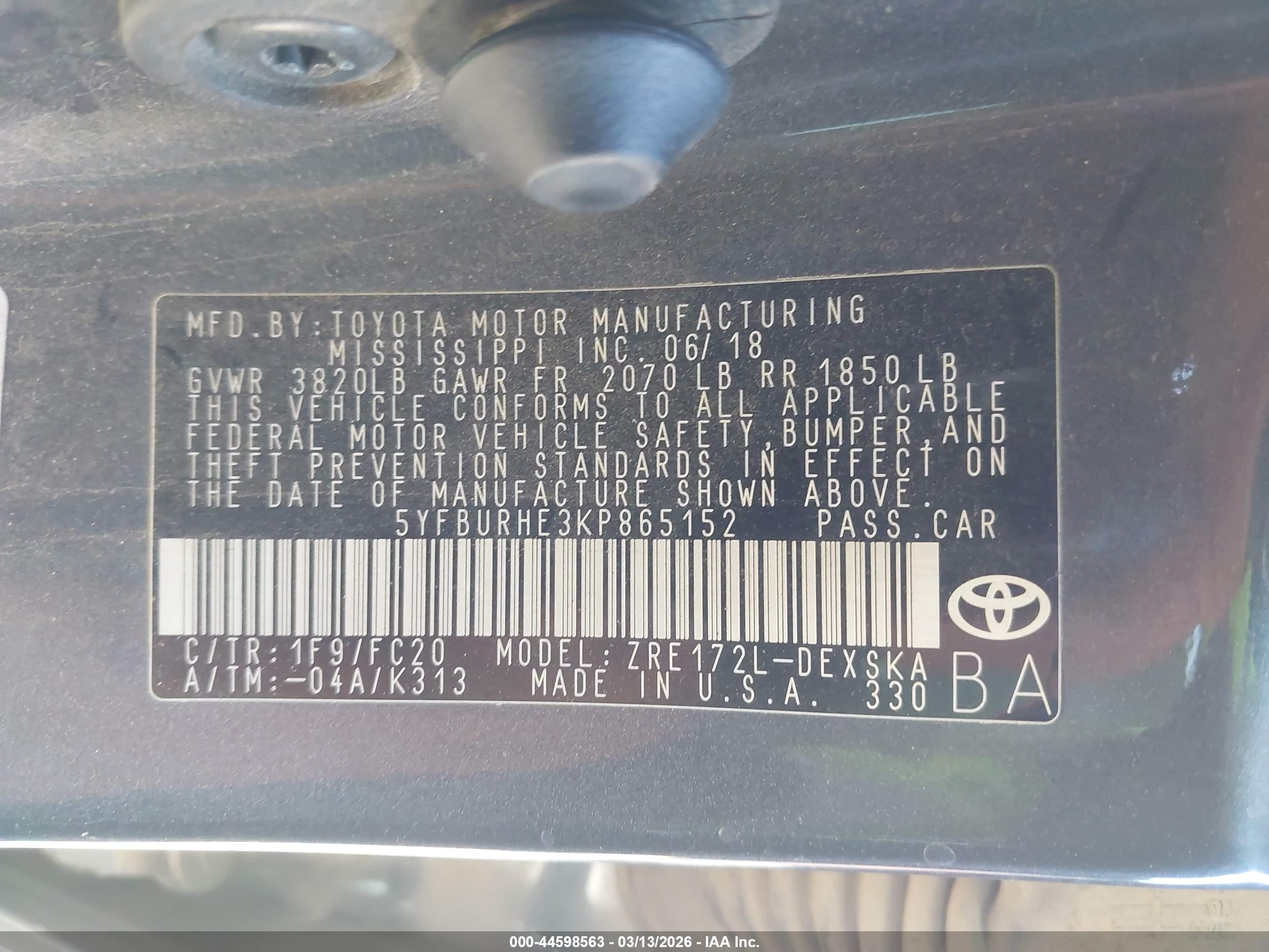 TOYOTA COROLLA image 9