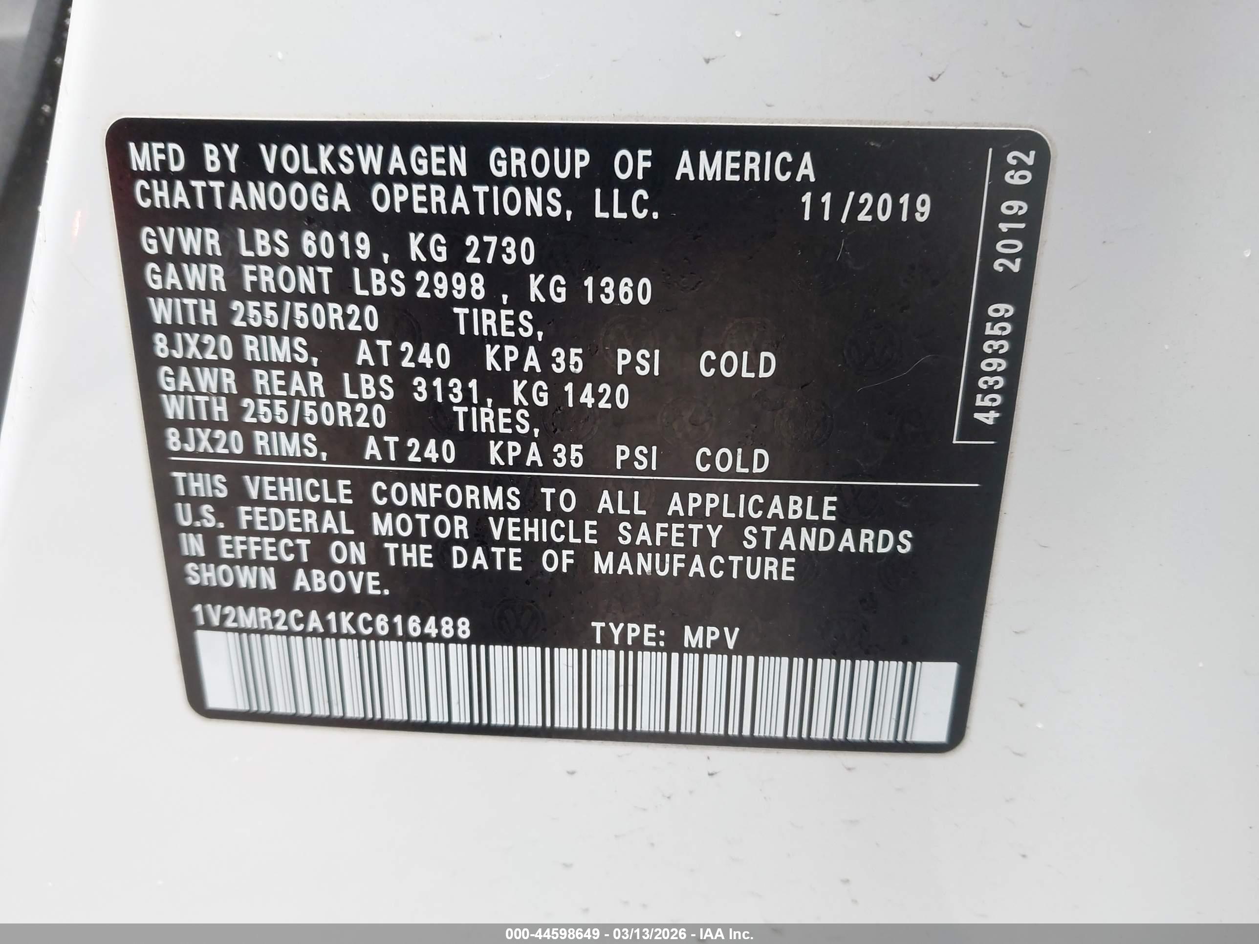 VOLKSWAGEN ATLAS image 9
