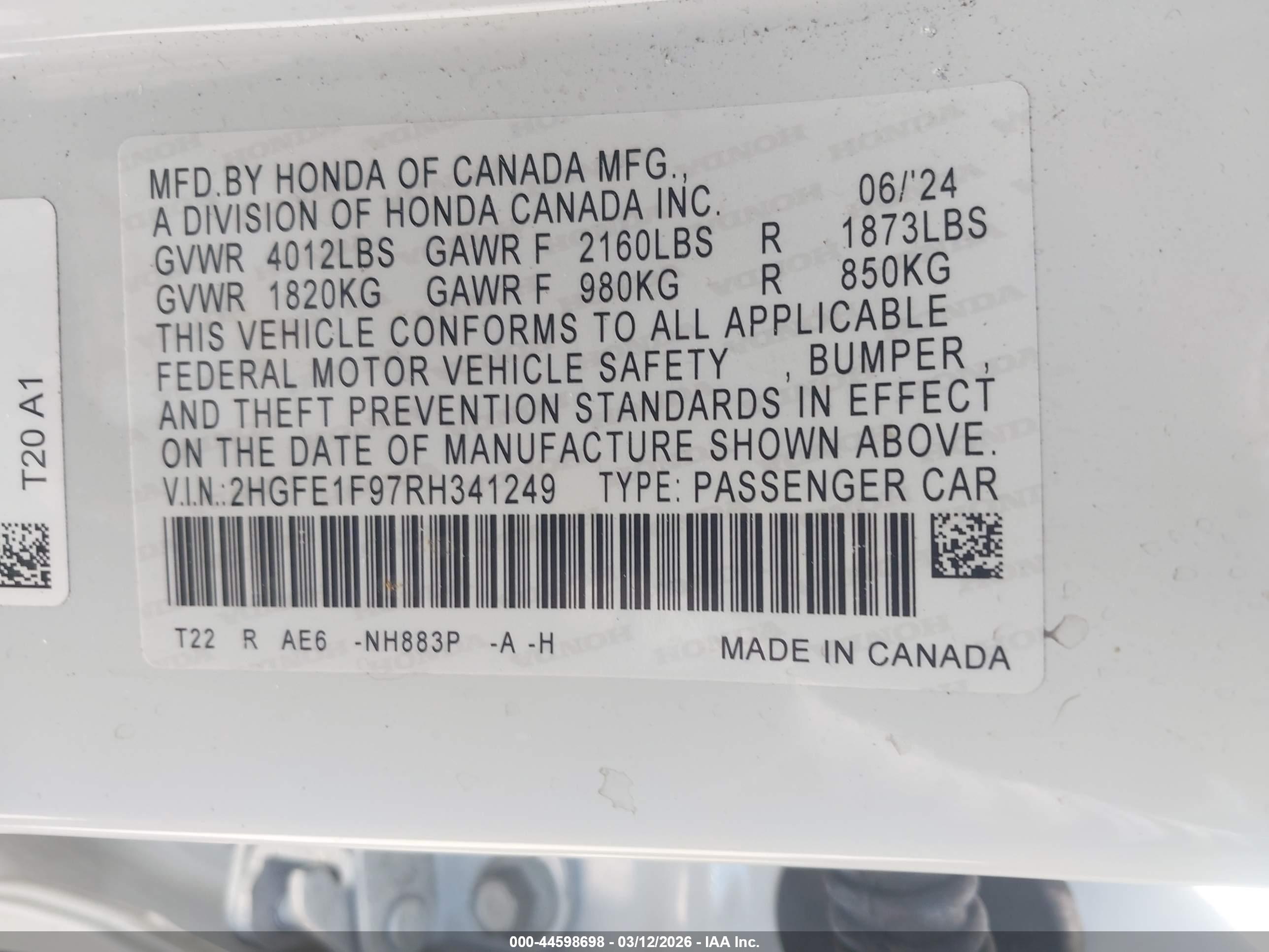 HONDA CIVIC image 9