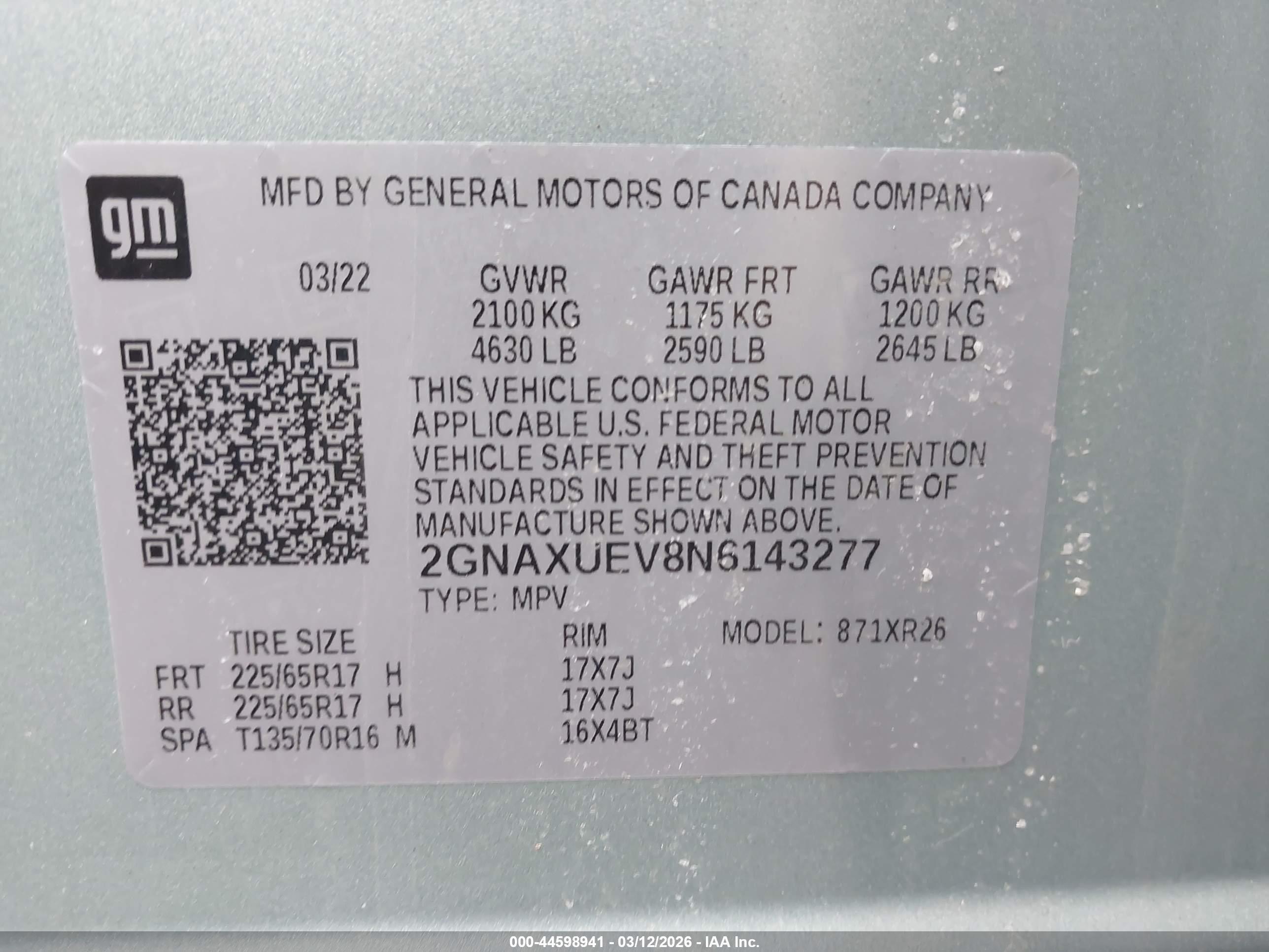 CHEVROLET EQUINOX image 9