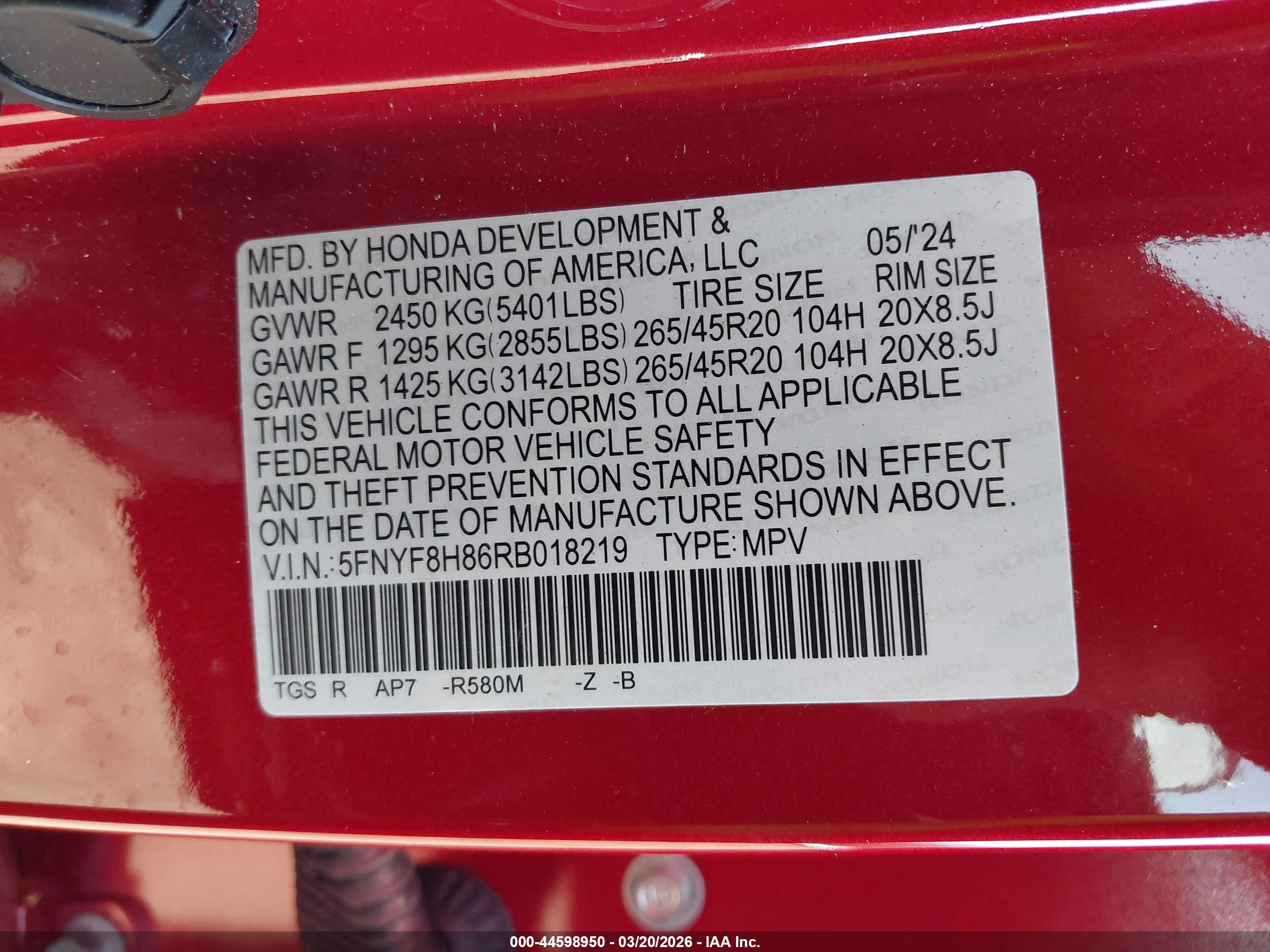 HONDA PASSPORT image 9