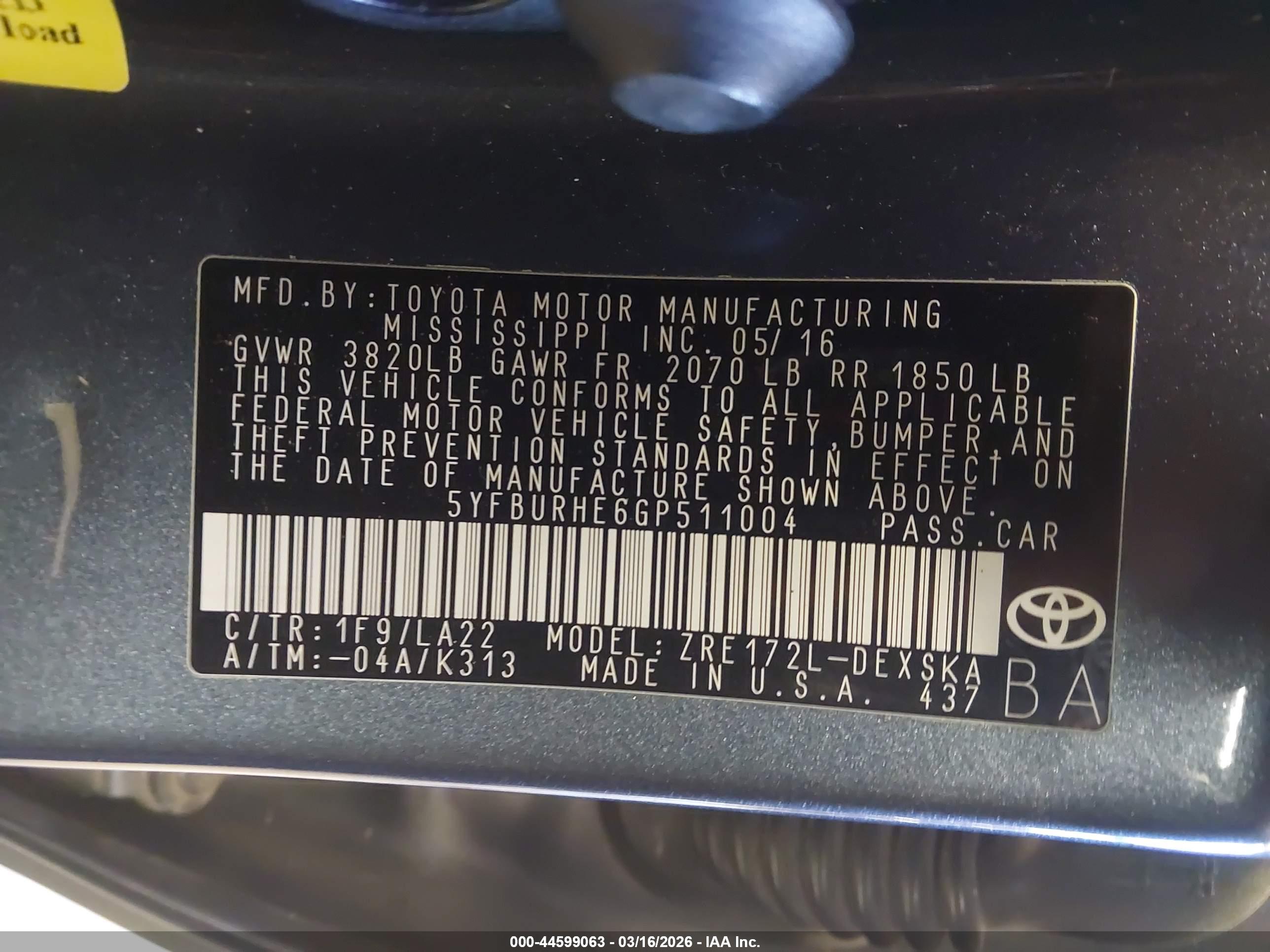 TOYOTA COROLLA image 9