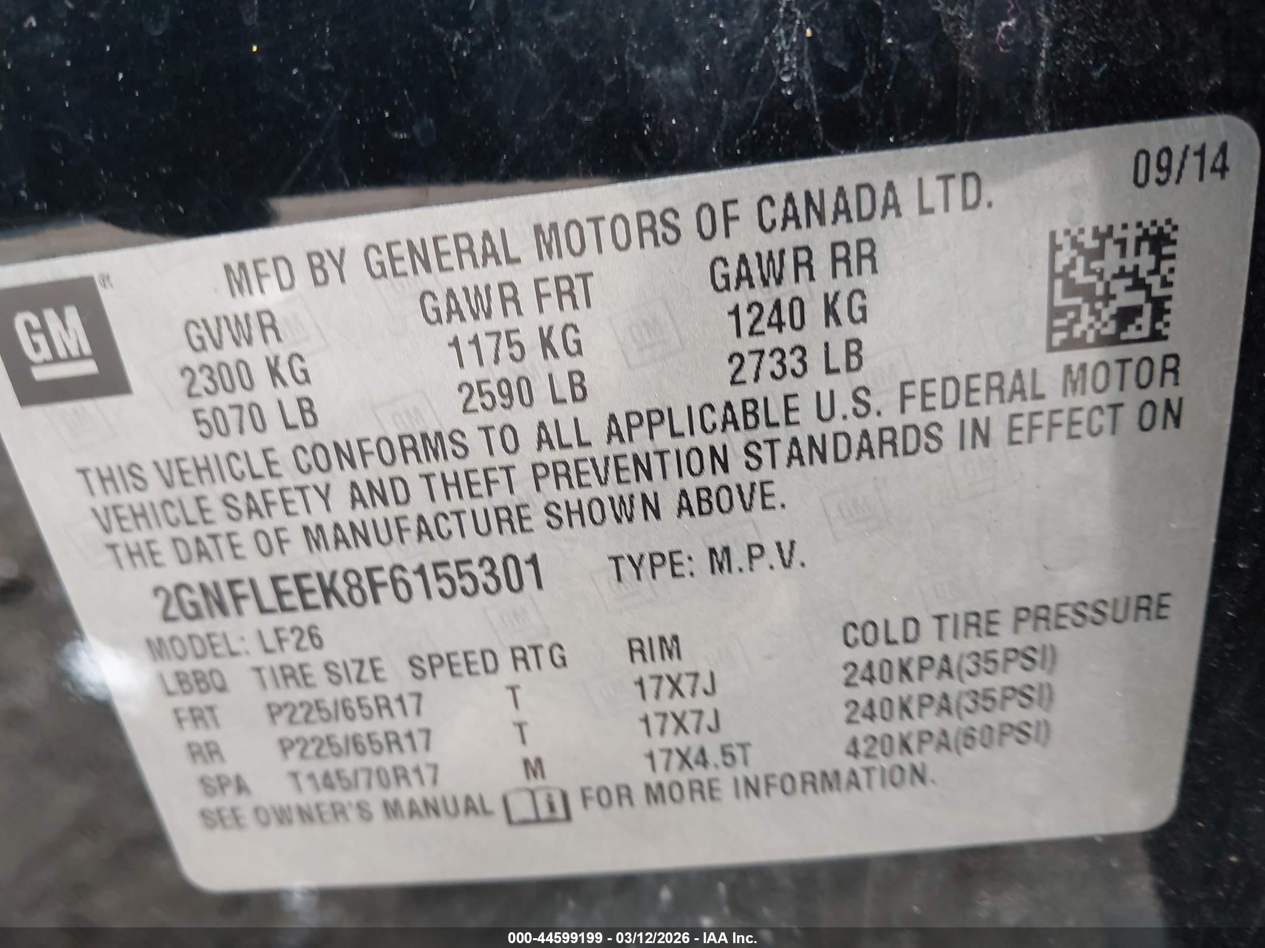 CHEVROLET EQUINOX image 9