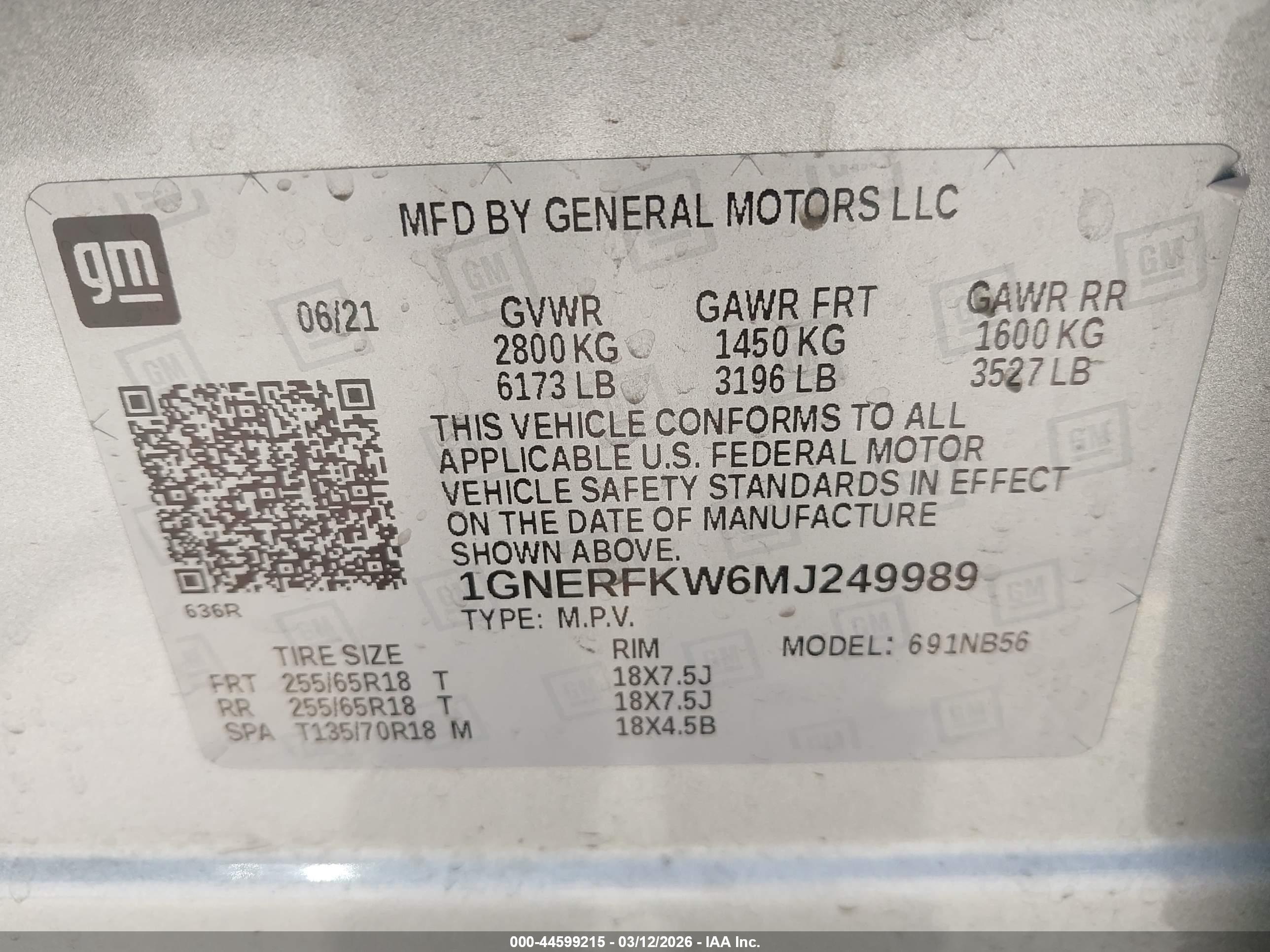 CHEVROLET TRAVERSE image 9