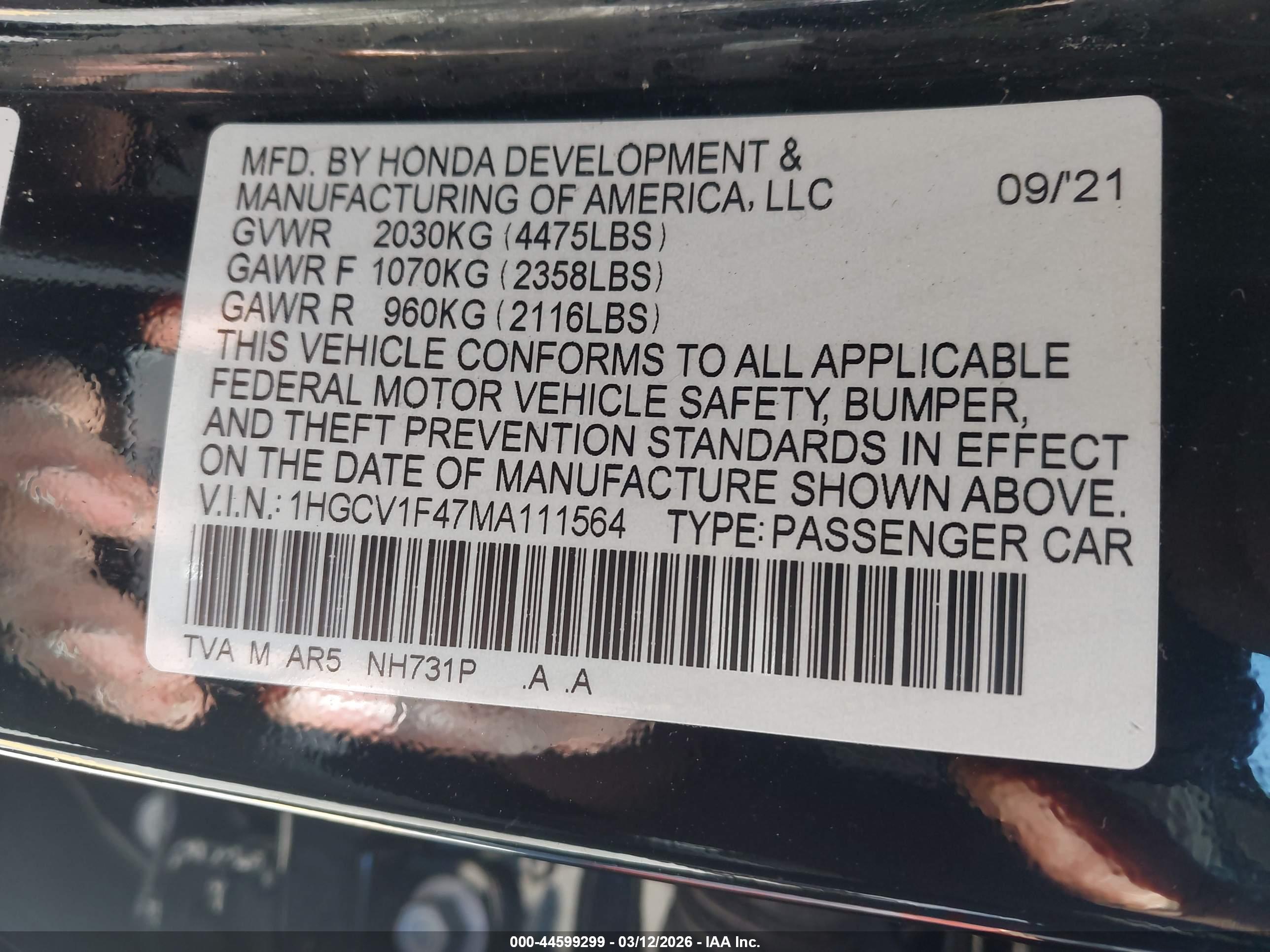 HONDA ACCORD image 9