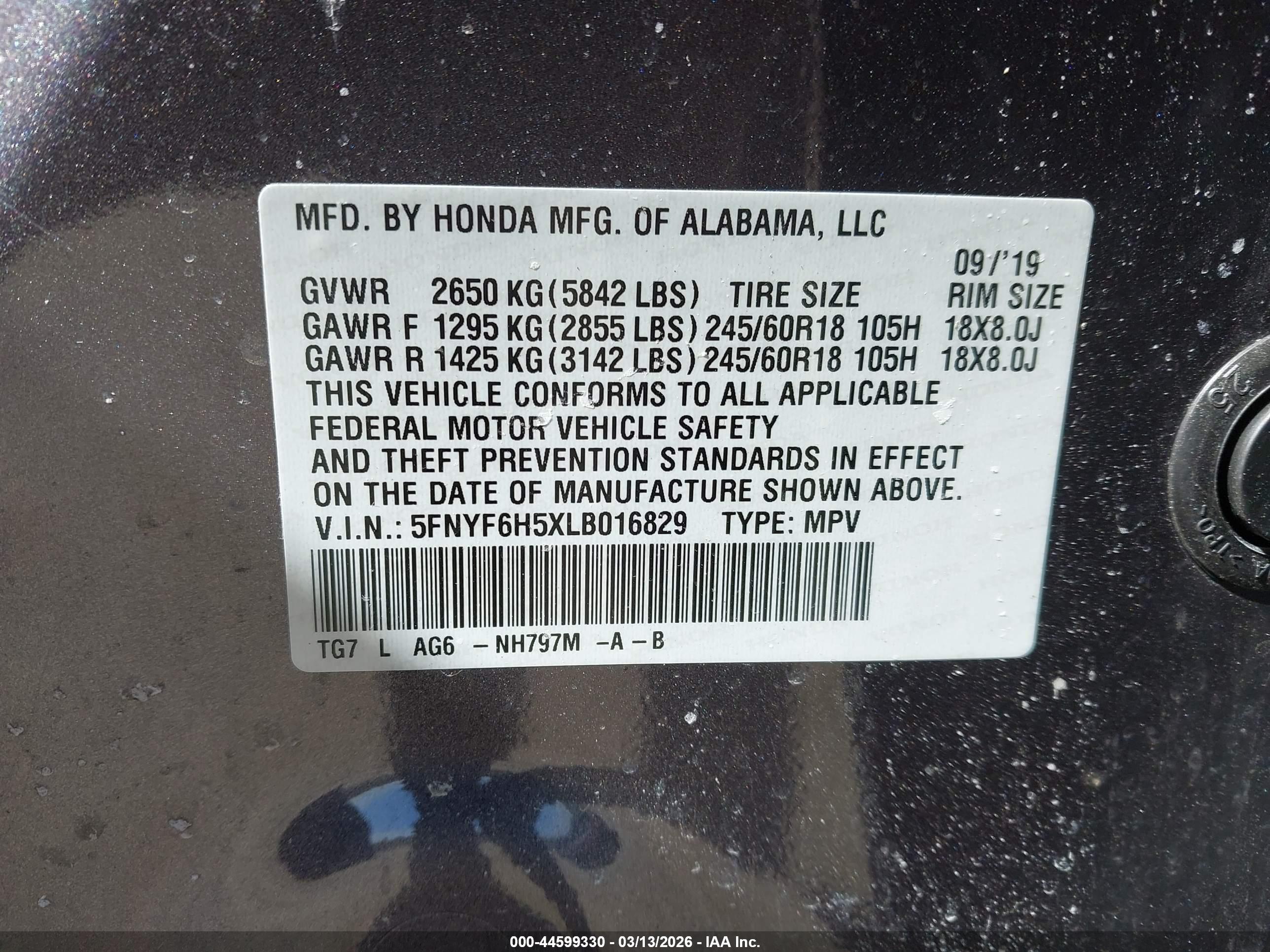 HONDA PILOT image 9