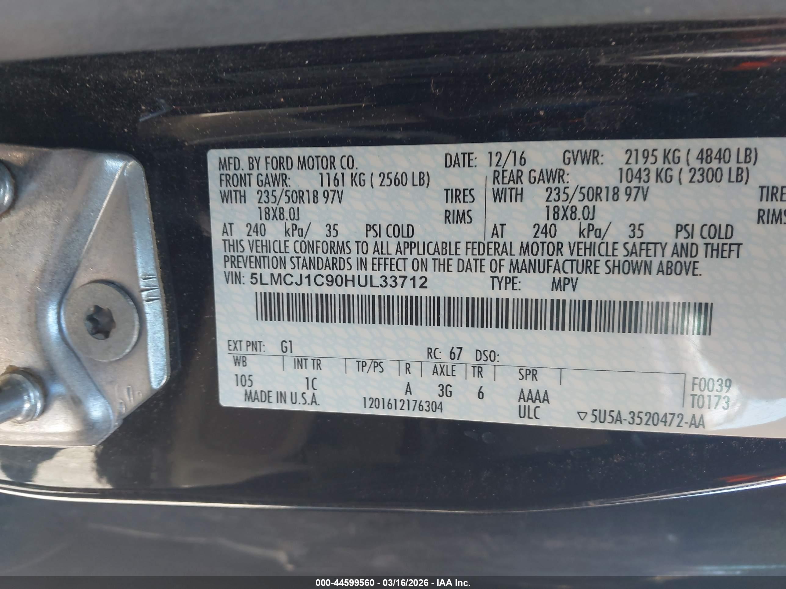 LINCOLN MKC image 9